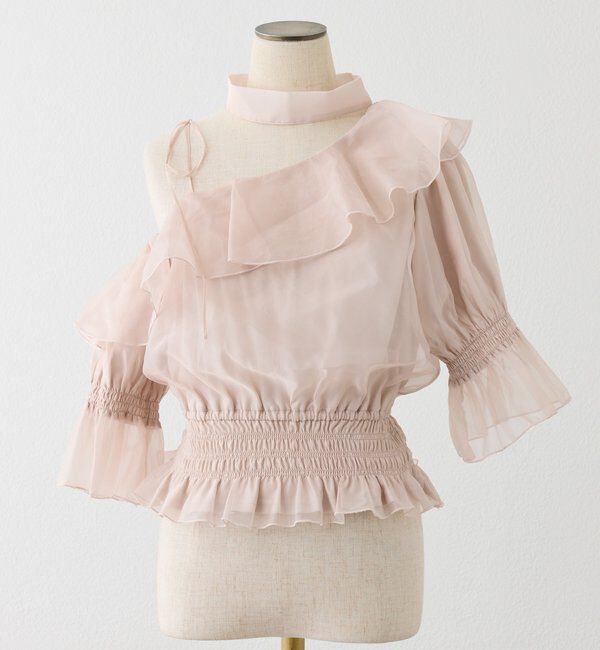  「2WAYワンショルフリルブラウス」|シャツ・ブラウス|
