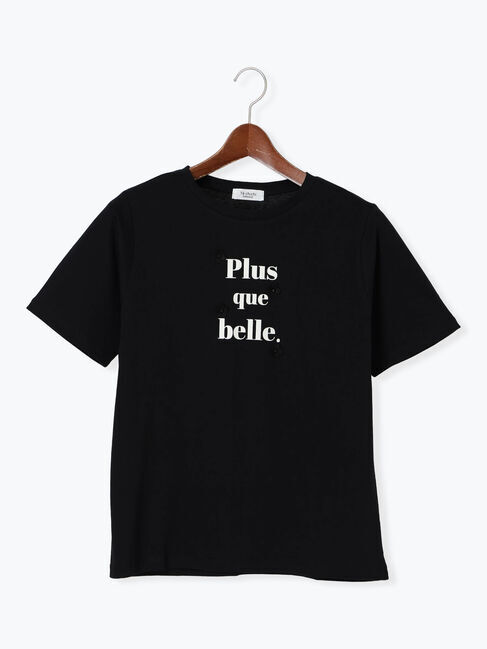 Te chichi TERRASSE「フラワーモチーフプリントTシャツ」|Tシャツ・カットソー|