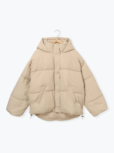 Samansa Mos2 blue「裾ラウンド中綿ブルゾン」|ブルゾン・スタジャン|