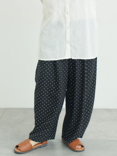 Samansa Mos2「麻レーヨン柄アソートパンツ」|その他|