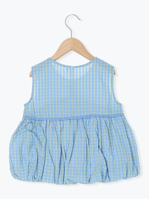 Samansa Mos2 Lagom「チェックバルーンブラウス(セットアップ可)」|シャツ・ブラウス|