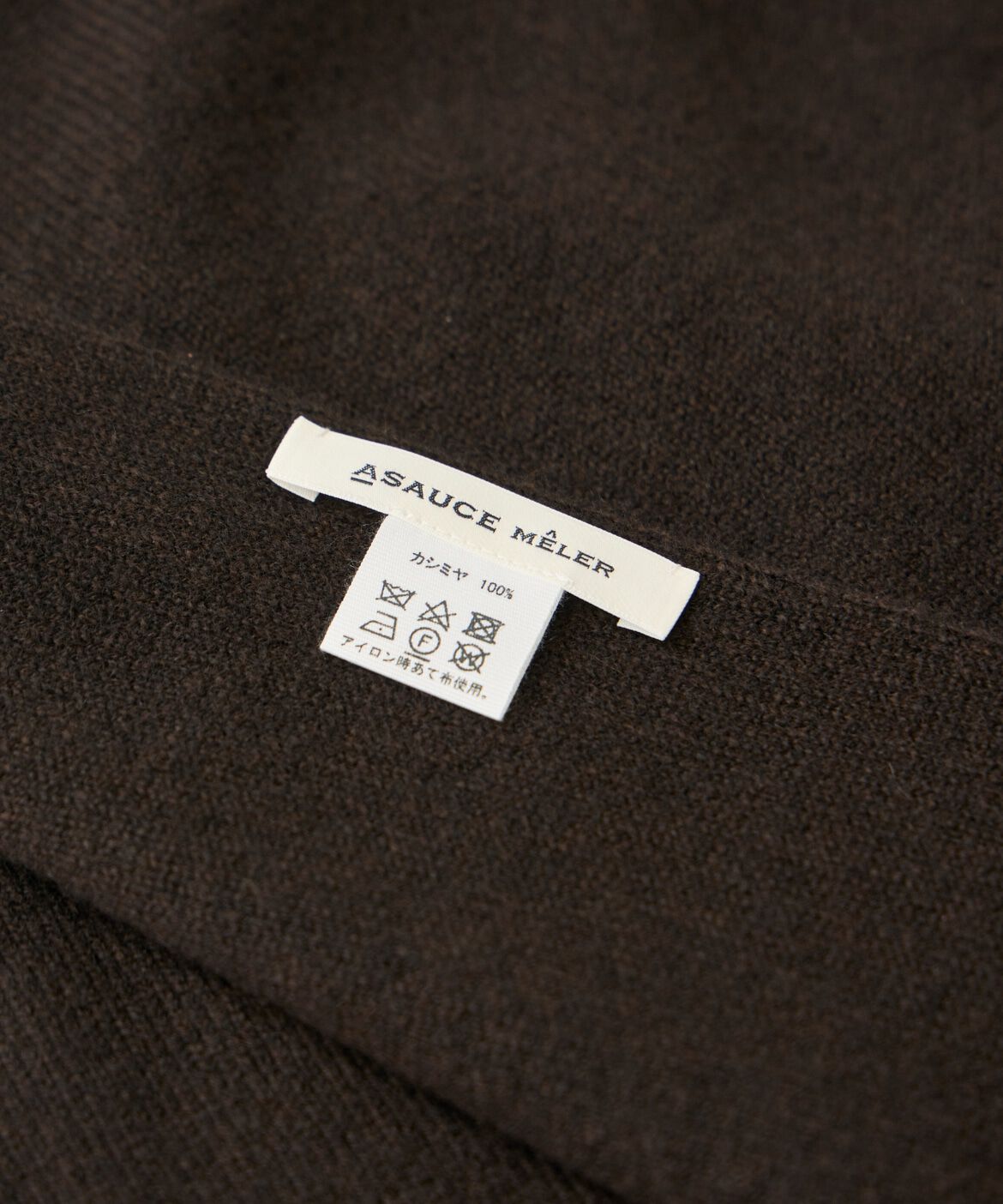 FAVORITE SUKINAMONO「シームレストライアングルカシミヤニットストール《ASAUCE MELER》」|ストール|