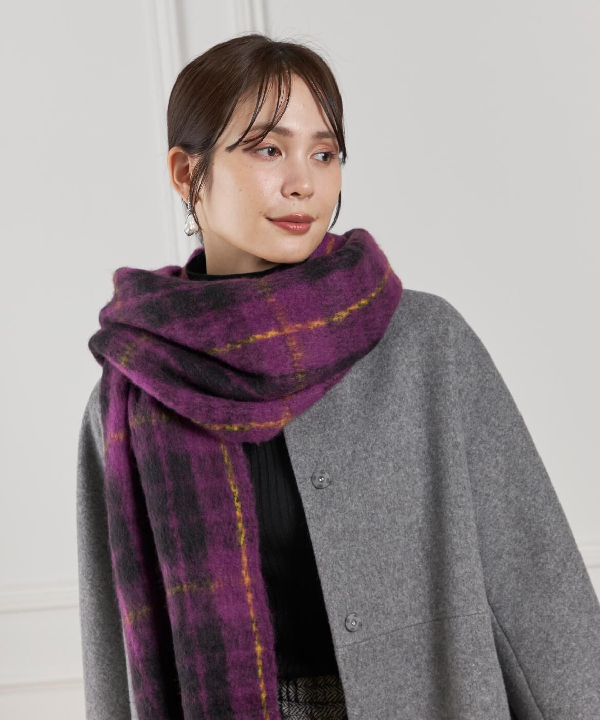 Le Souk「ブークレーチェックマフラー　」|ストール|