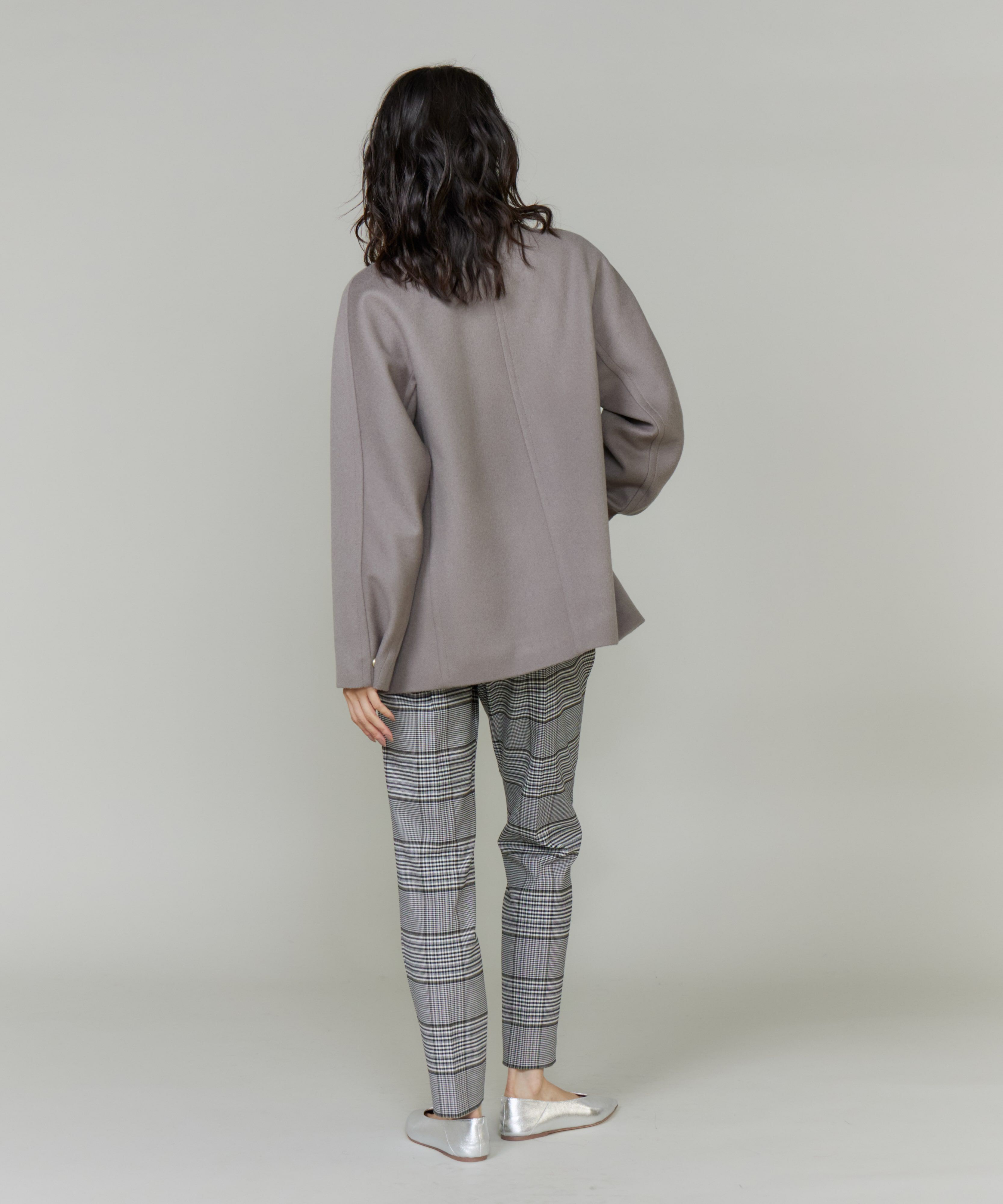 INED「《大きいサイズ》Pコート」|ピーコート|