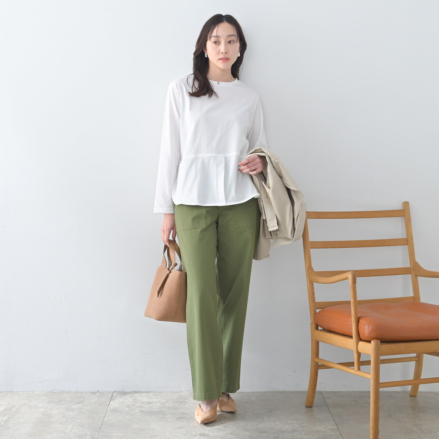 UNTITLED「【Liyoca】ベーシック天竺スリットプルオーバー」|Tシャツ・カットソー|