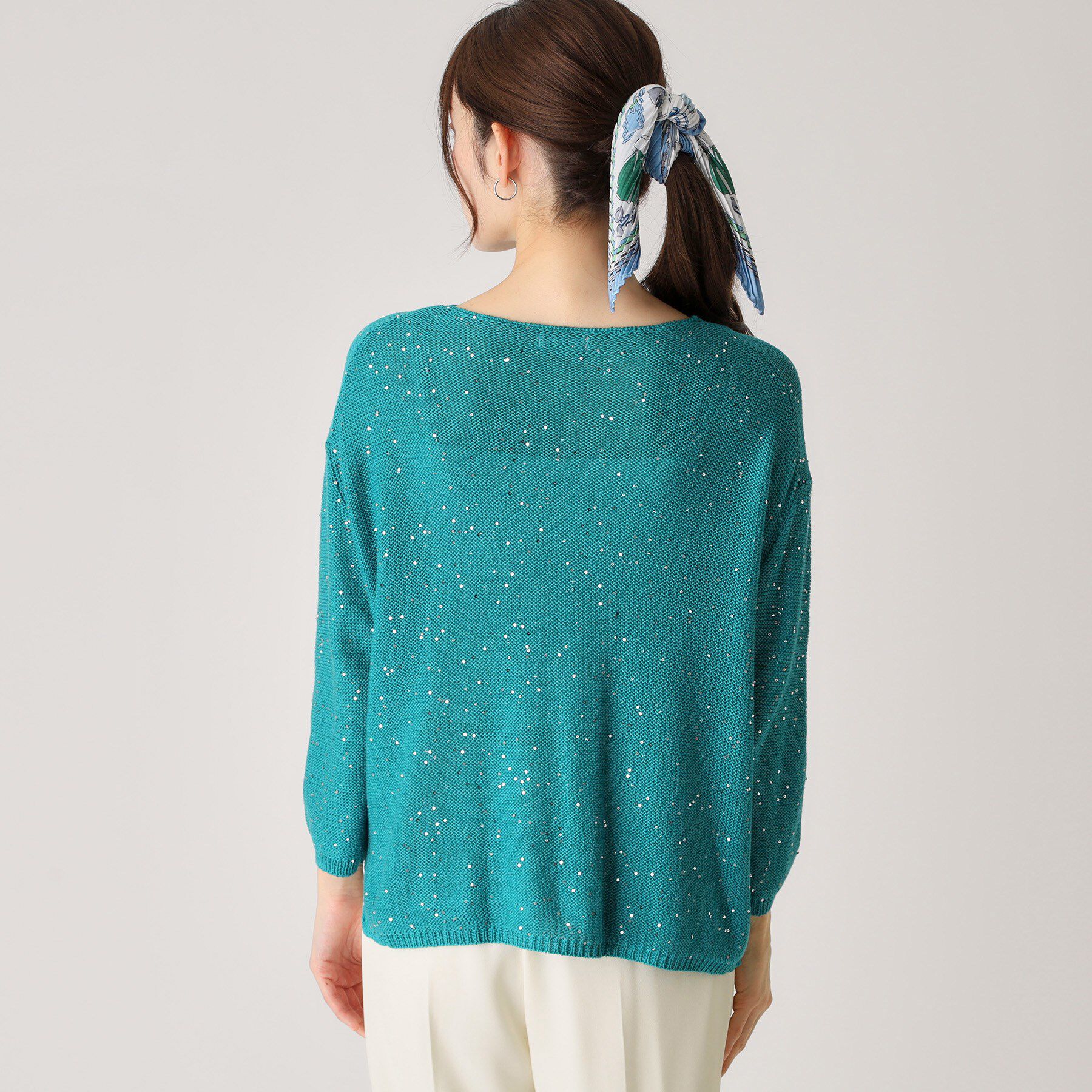 COUP DE CHANCE「【洗える】スパンコールニット」|ニット・セーター|