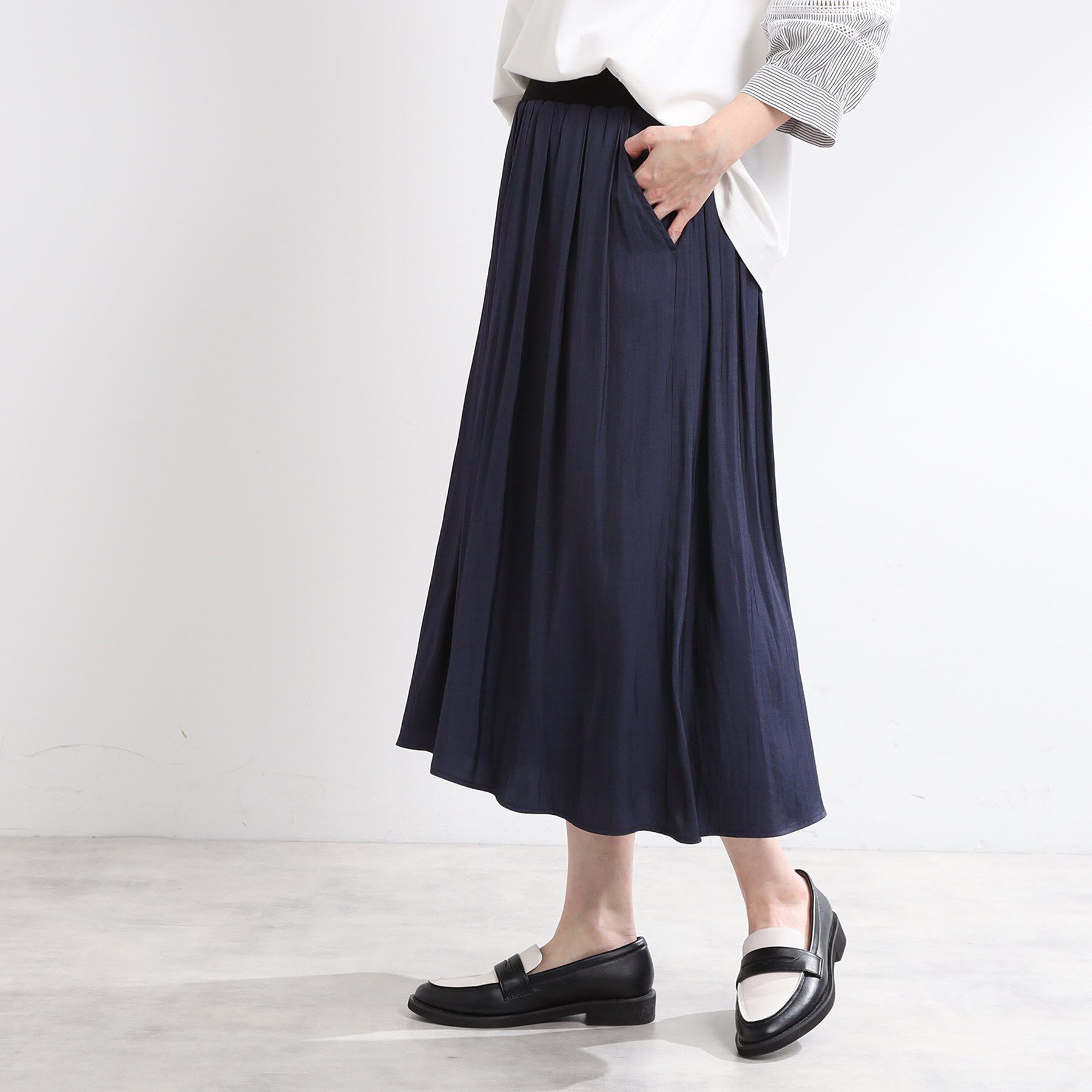 Reflect「【手洗い可／ウエスト総ゴム】シャンブレースカーチョパンツ」|その他|