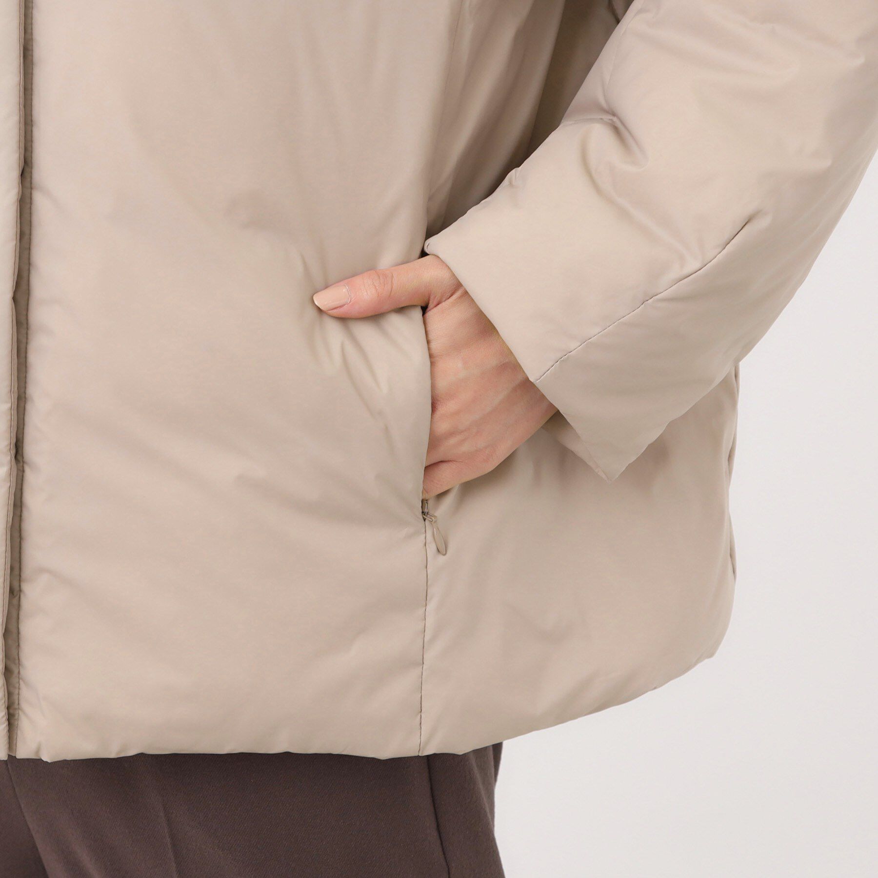 Reflect「【すっきりシルエット】ショート丈ダウンコート」|ダウン|