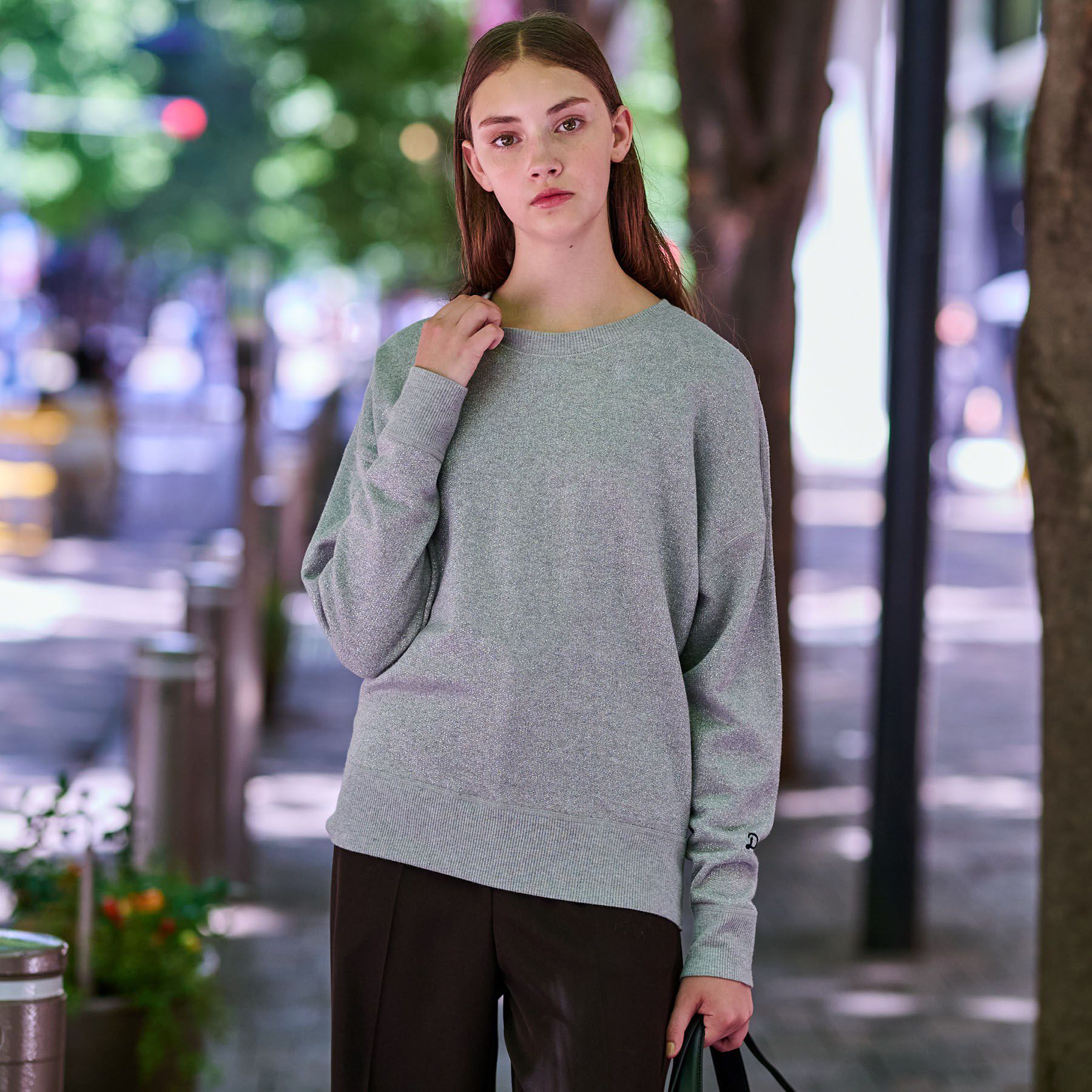 DRESSTERIOR「ラメ裏毛プルオーバー」|Tシャツ・カットソー|