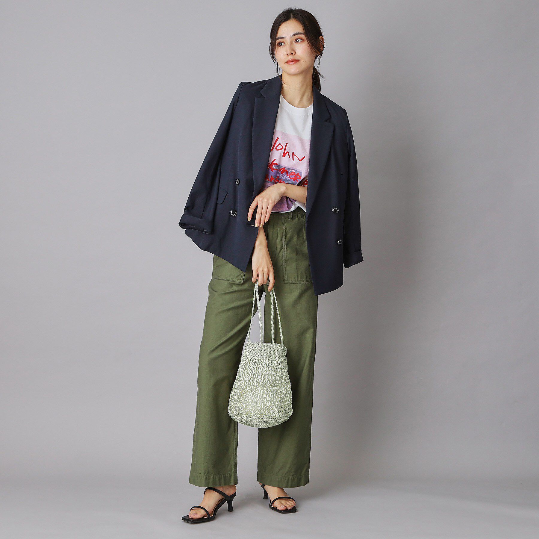 DRESSTERIOR「ne Quittez pas（ヌキテパ）METALLIC MACRAME TOTE」|トートバッグ|