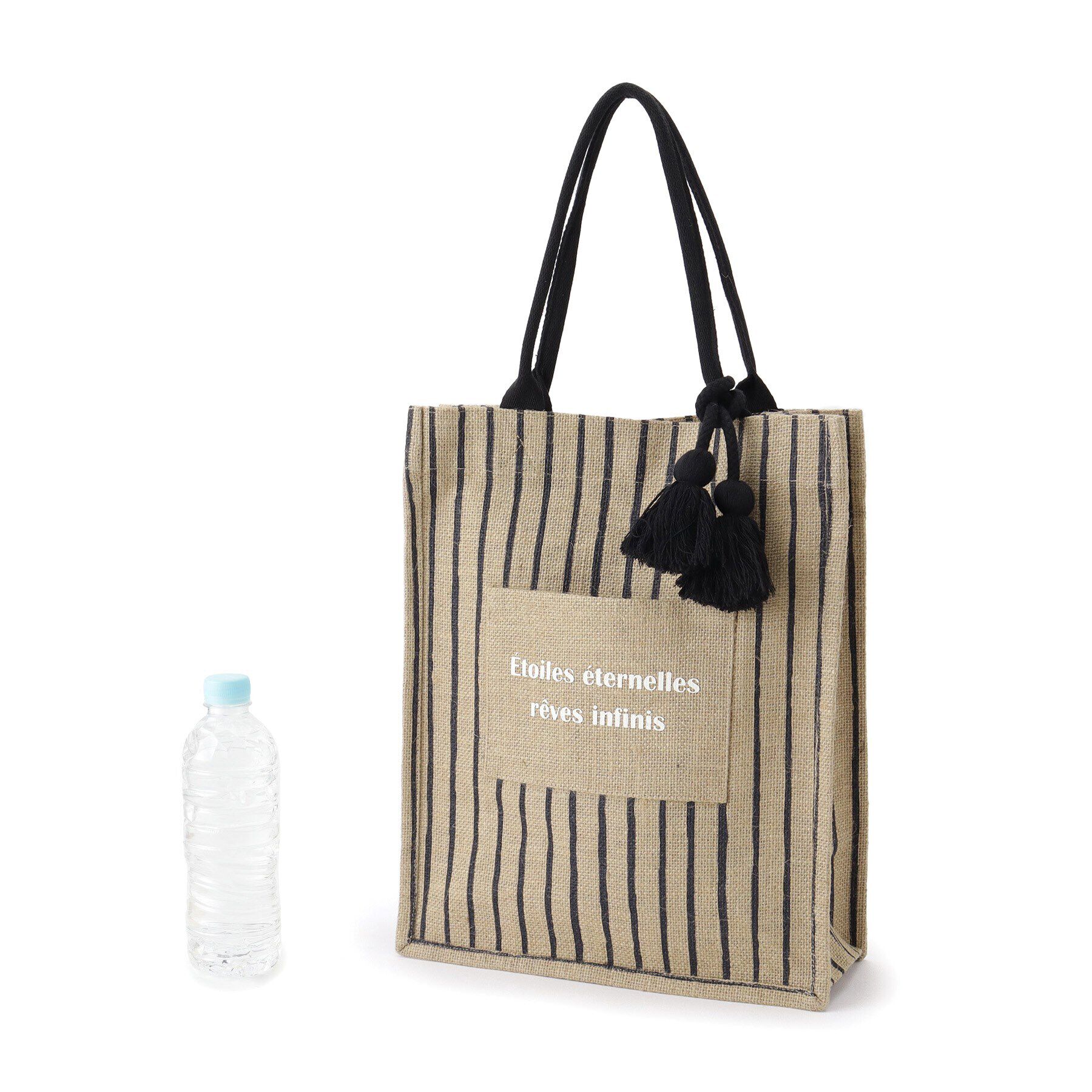 grove「タテA4ジュートタッセルトート」|トートバッグ|