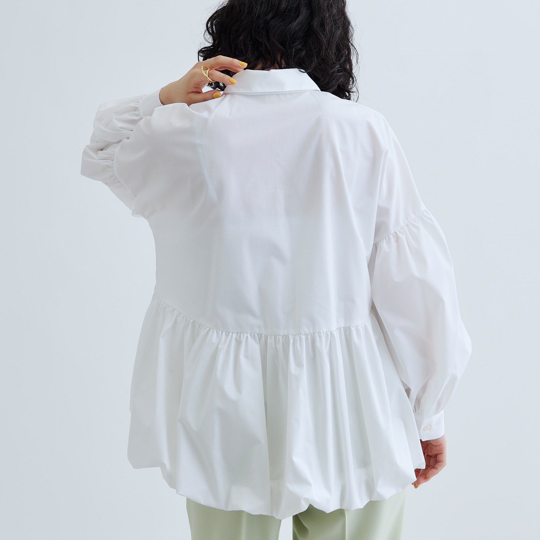GALLEST「バルーンペプラムブラウス」|シャツ・ブラウス|