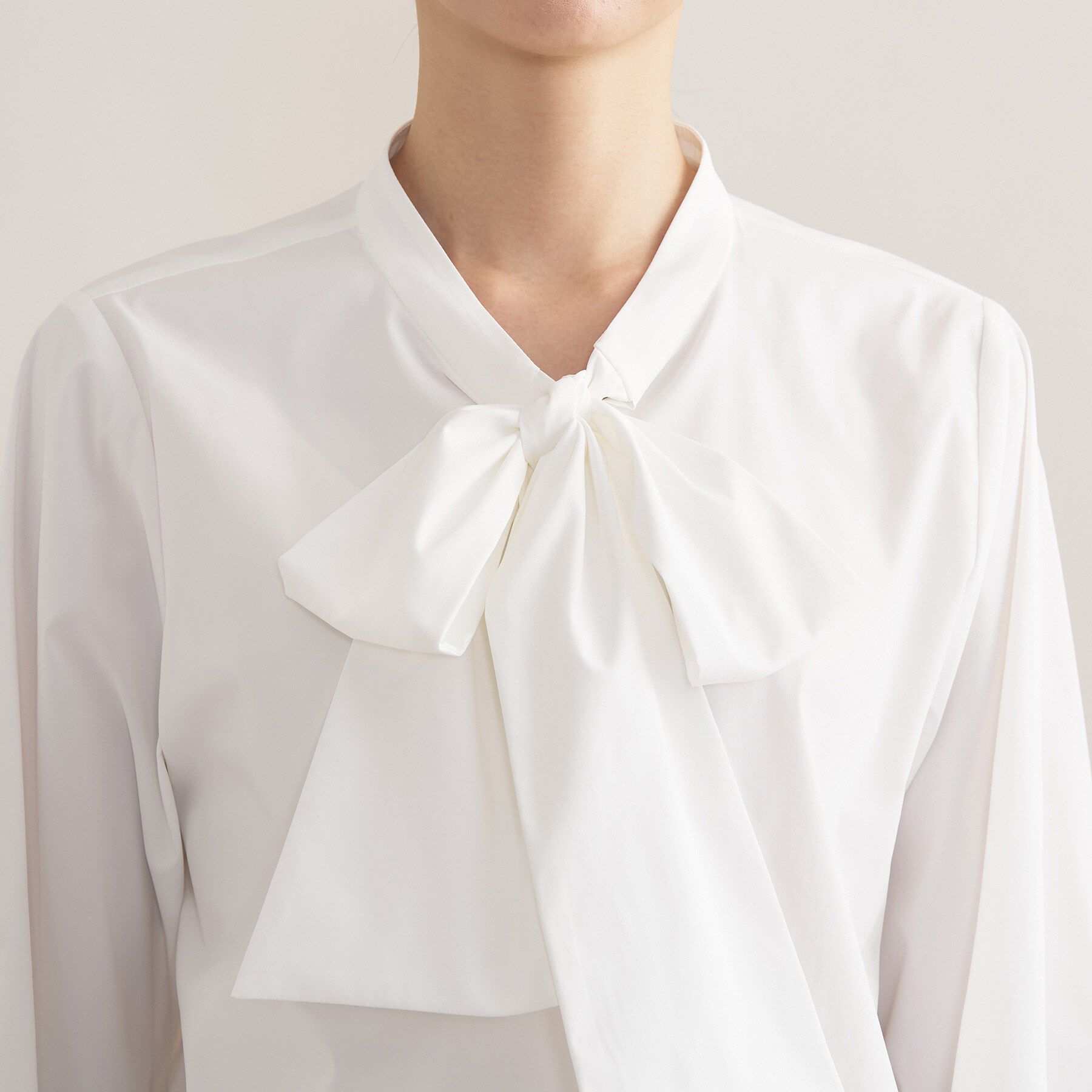 INDIVI「【2点セット／洗える】ツイードジレ＆ボウタイブラウス」|その他|