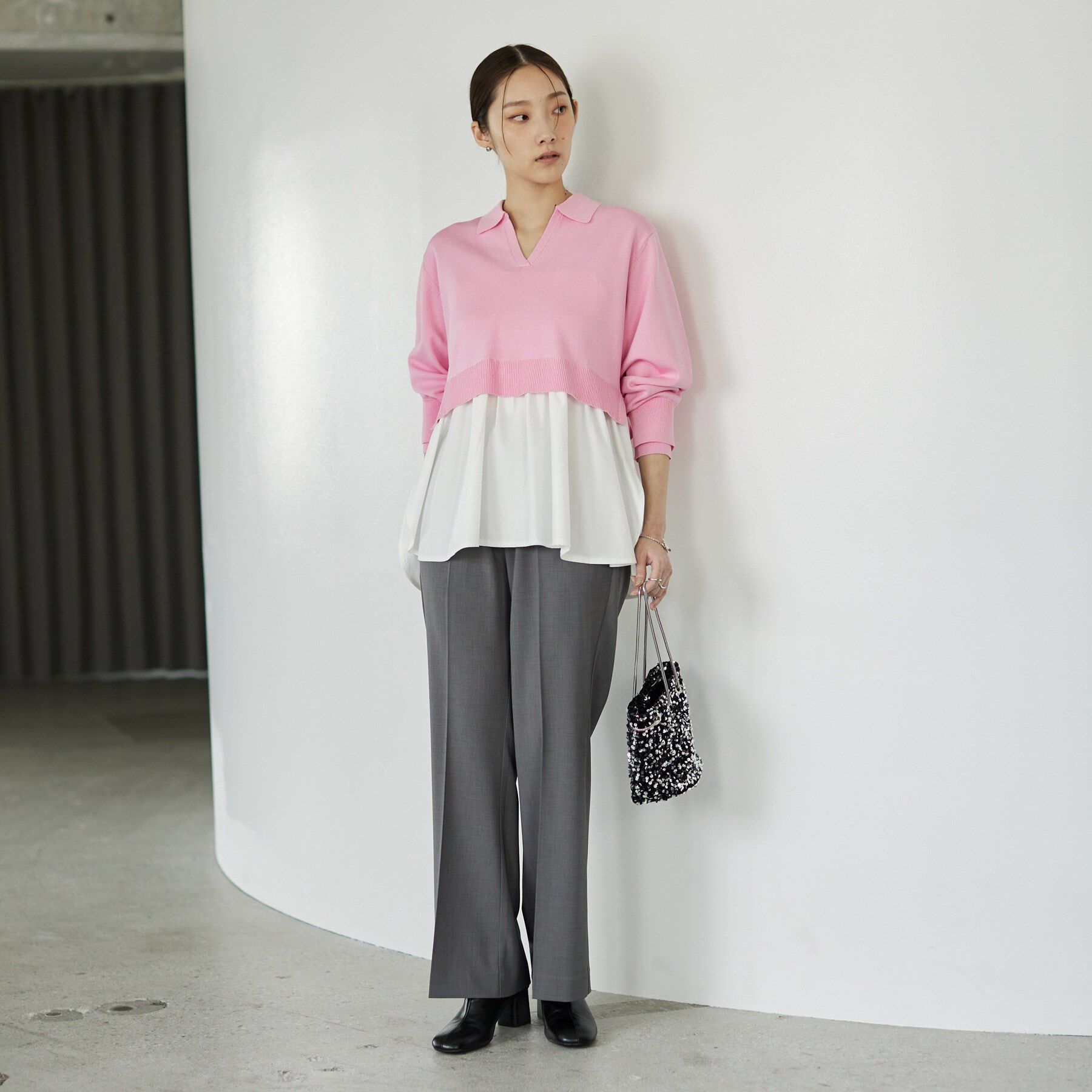 GALLEST「ペプラムドッキングニット」|ニット・セーター|