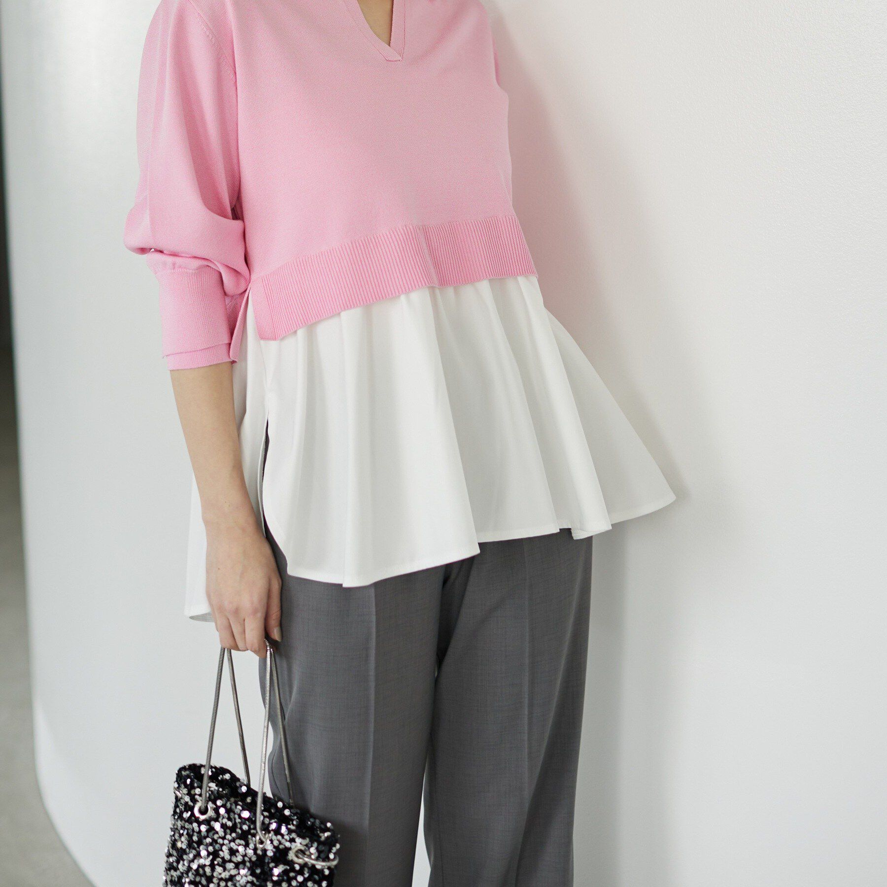 GALLEST「ペプラムドッキングニット」|ニット・セーター|