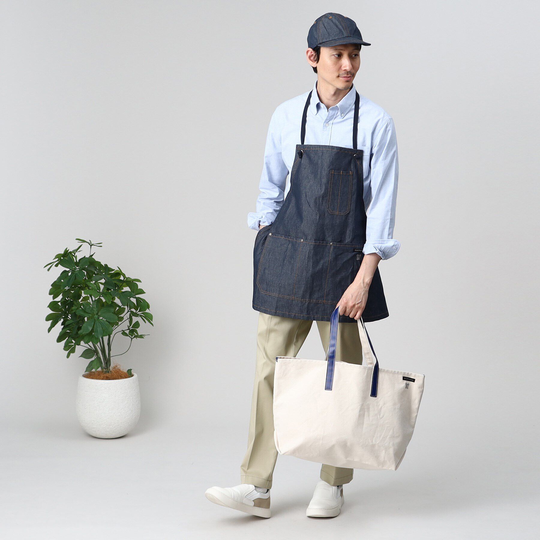 TAKEO KIKUCHI「【NAPRON別注】 LUMBER BIB APRON」|食器・キッチングッズ|