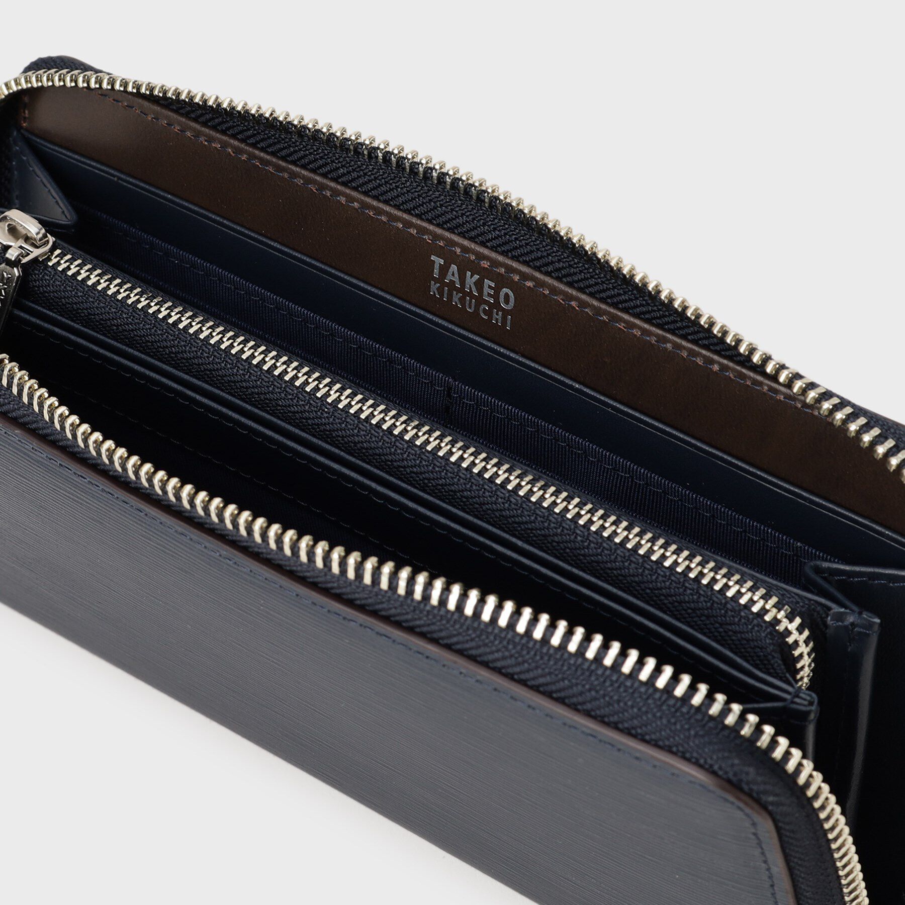 TAKEO KIKUCHI「【NEW レザーリップルシリーズ】ロングウォレット」|財布|