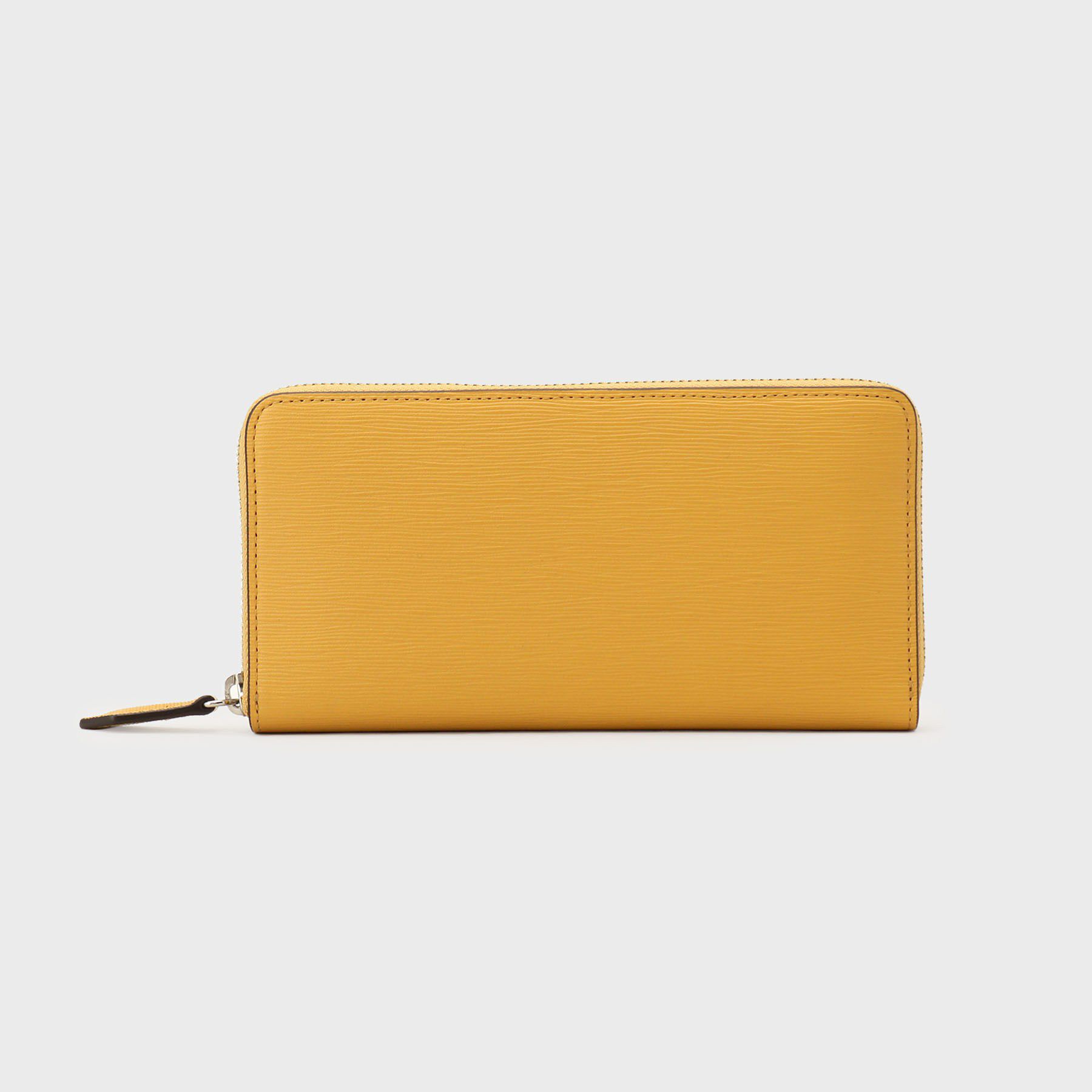 TAKEO KIKUCHI「【NEW レザーリップルシリーズ】ロングウォレット」|財布|キャメルブラウン(0