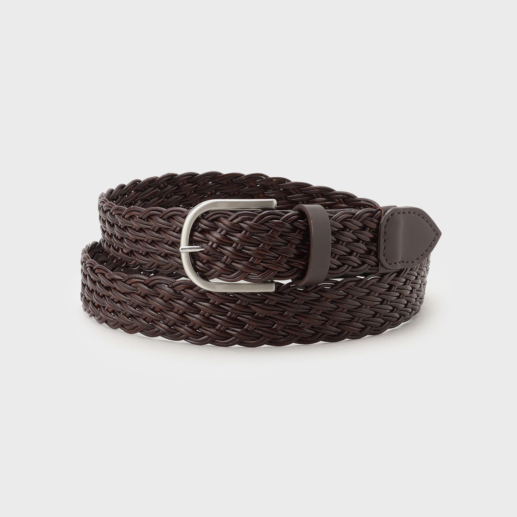 TAKEO KIKUCHI「軽量 レザーメッシュベルト」|ベルト|モカブラウン(042