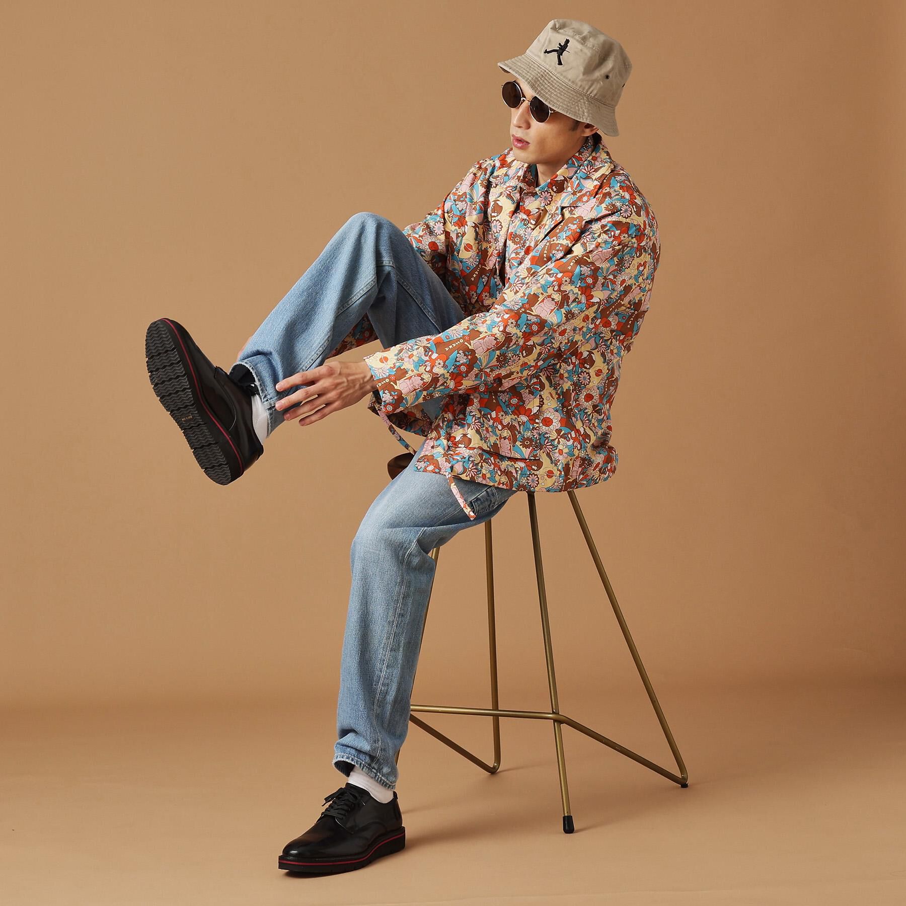 40CARATS&525「【Sサイズ～】ビリケンプリント 長袖シャツ」|シャツ・ブラウス|