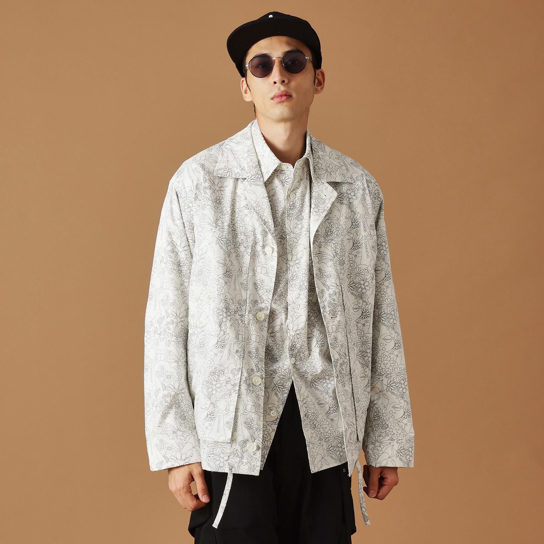 40CARATS&525「【Sサイズ～】ビリケンプリント 長袖シャツ」|シャツ・ブラウス|