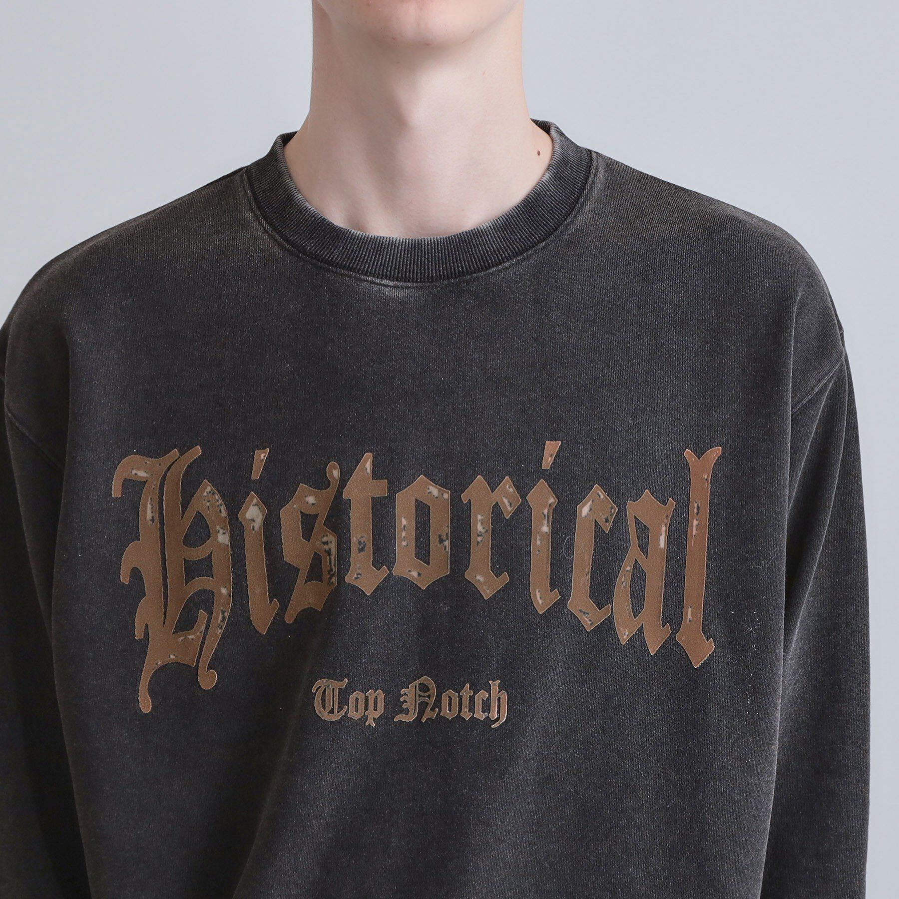 tk.TAKEO KIKUCHI「カレッジフロッキープリントスウェット」|パーカー|