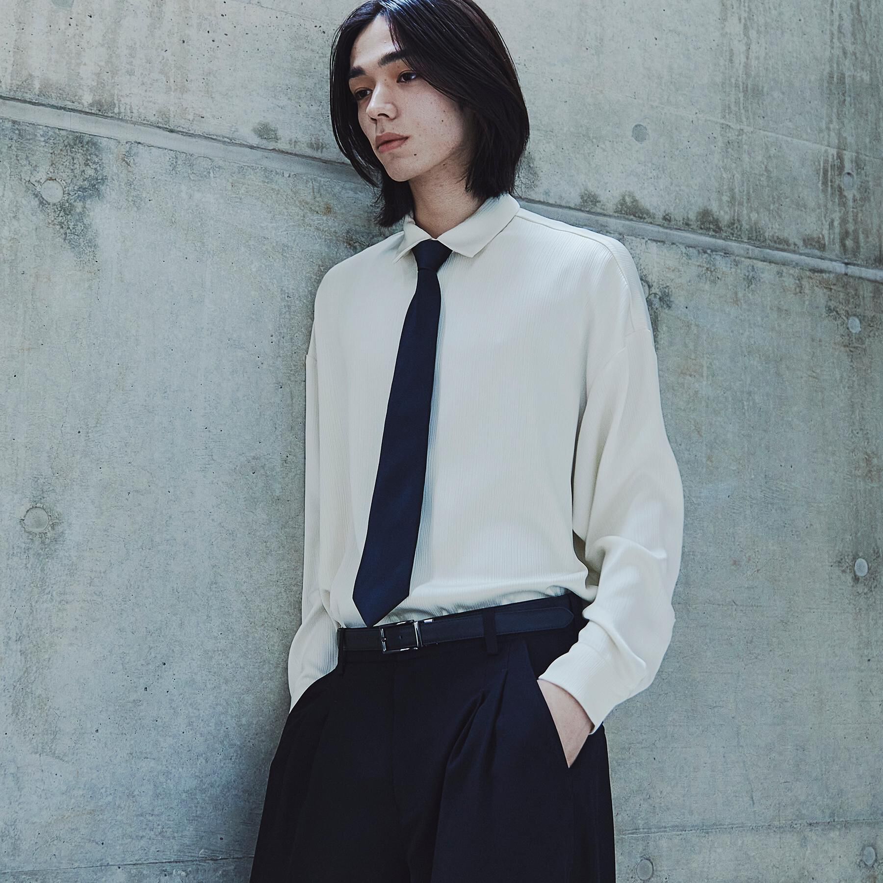 tk.TAKEO KIKUCHI「【ネクタイ付】ヨウリュウシャツ」|シャツ・ブラウス|ホワイト(001)