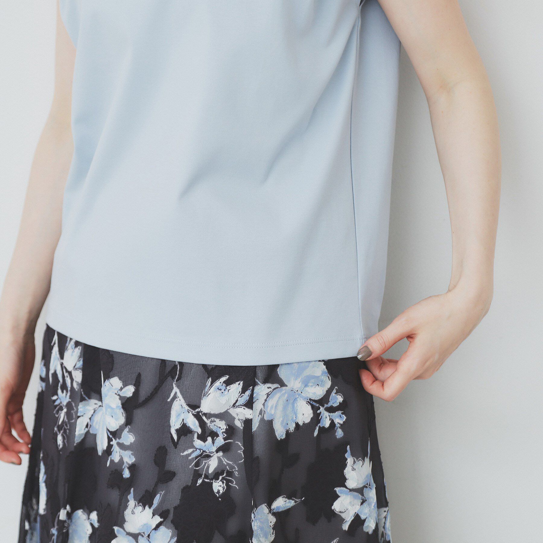 index「《6色展開/XS-3サイズ》キーネックビジュートップス【UV/接触冷感/洗濯機洗い可】」|Tシャツ・カットソー|