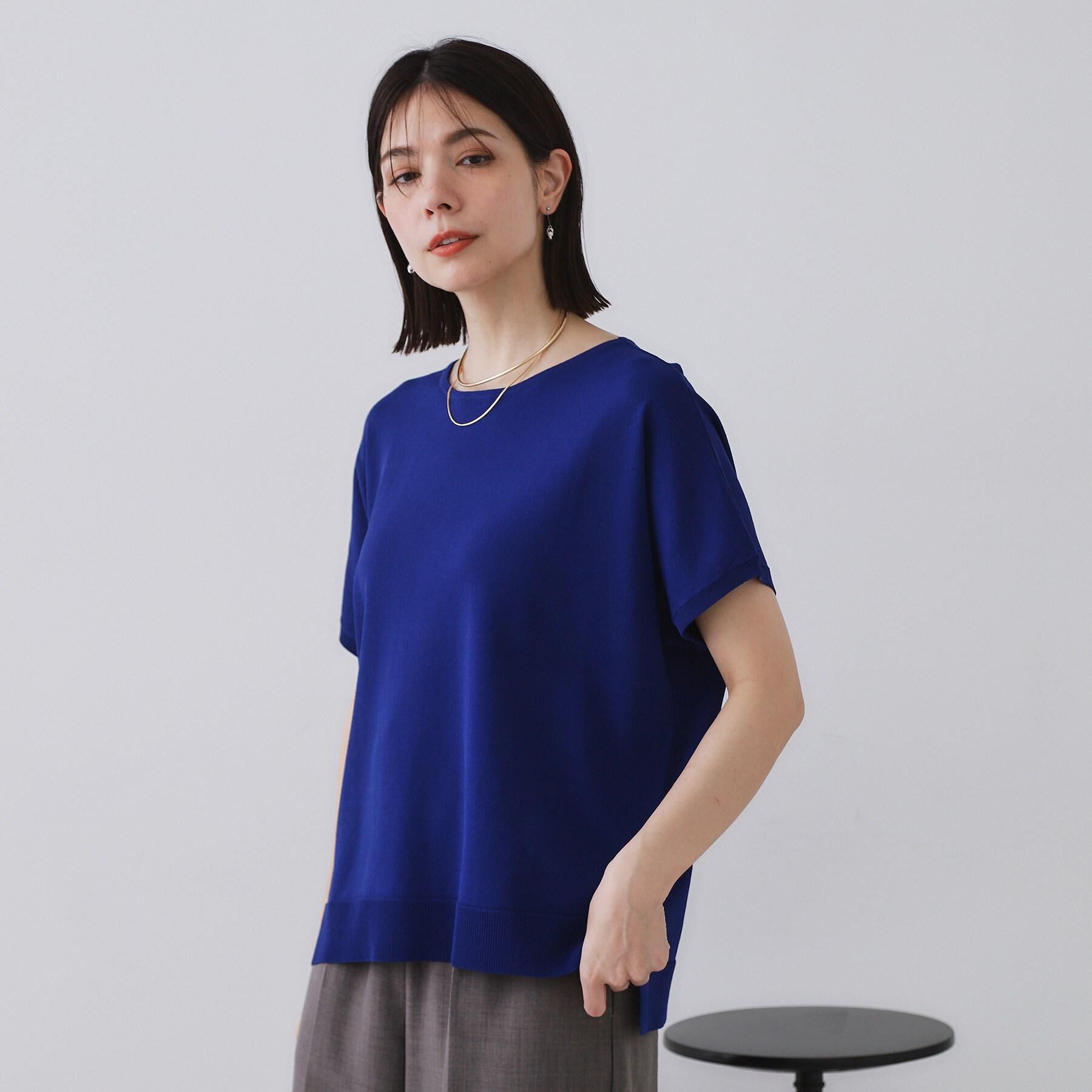 OPAQUE.CLIP「《6色展開/S-LLサイズ》ドルマンスリーブニット【UV/接触冷感/洗濯機洗い可/抗ピル】」|ニット・セーター|