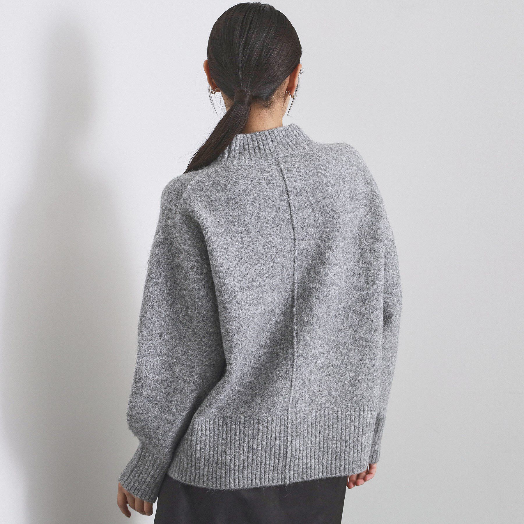 OPAQUE.CLIP「ふわふわハイネックニット【洗濯機OK】」|ニット・セーター|