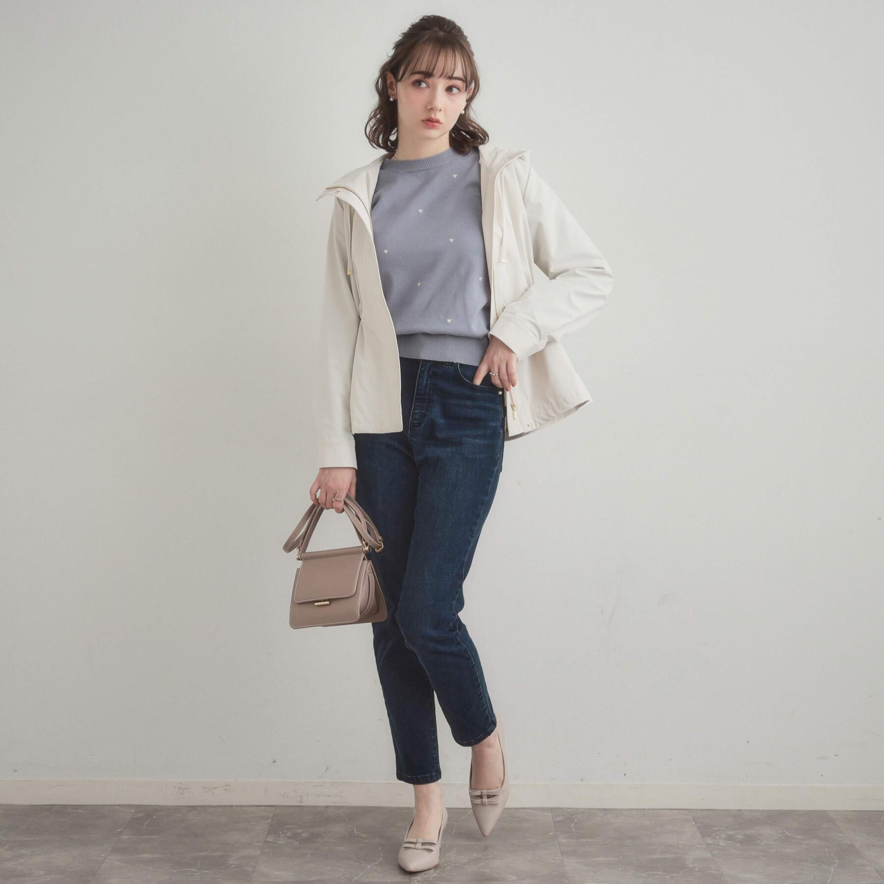 Couture broach「【着映え】ハートドットラメ刺繍ニット」|ニット・セーター|