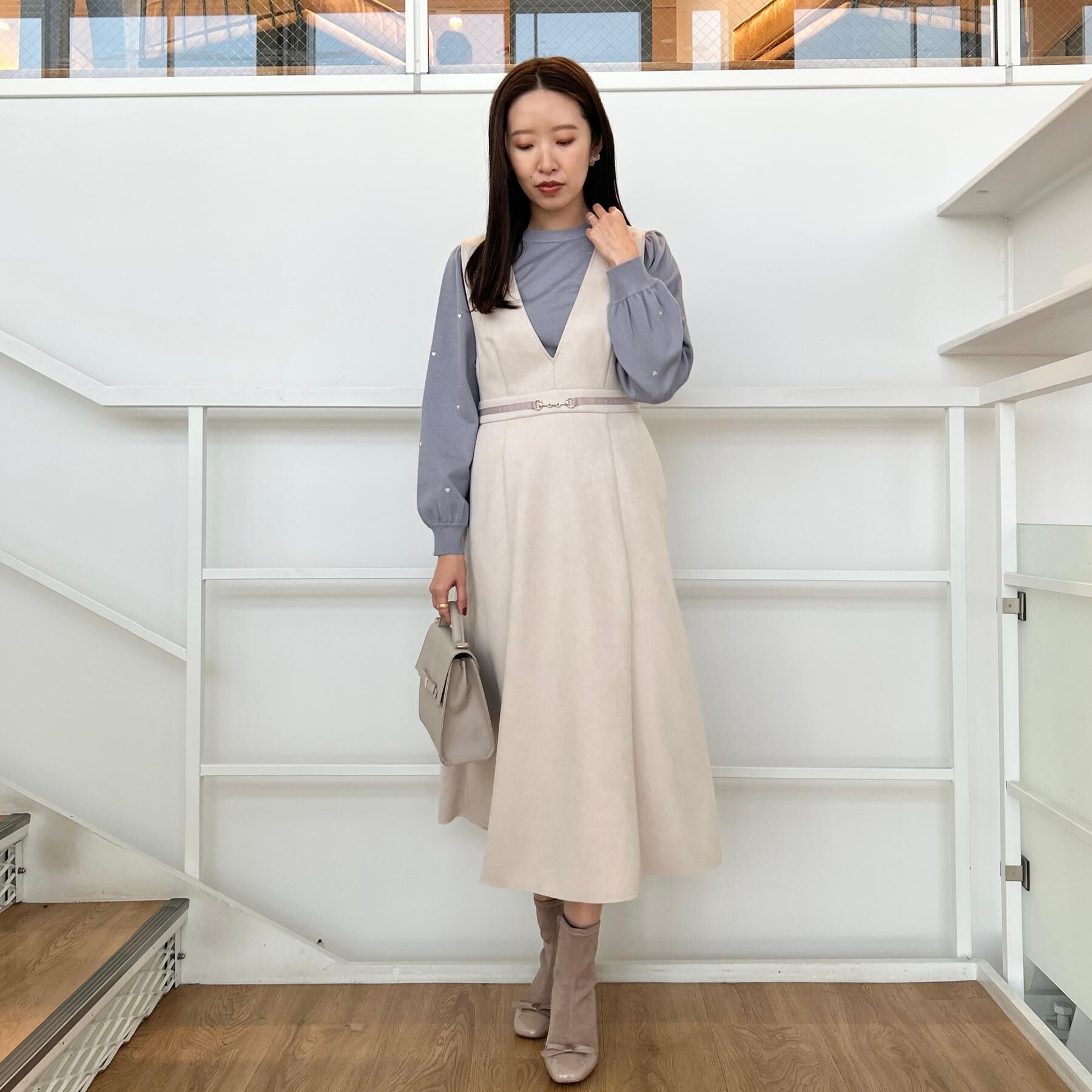 Couture broach「【着映え】ハートドットラメ刺繍ニット」|ニット・セーター|