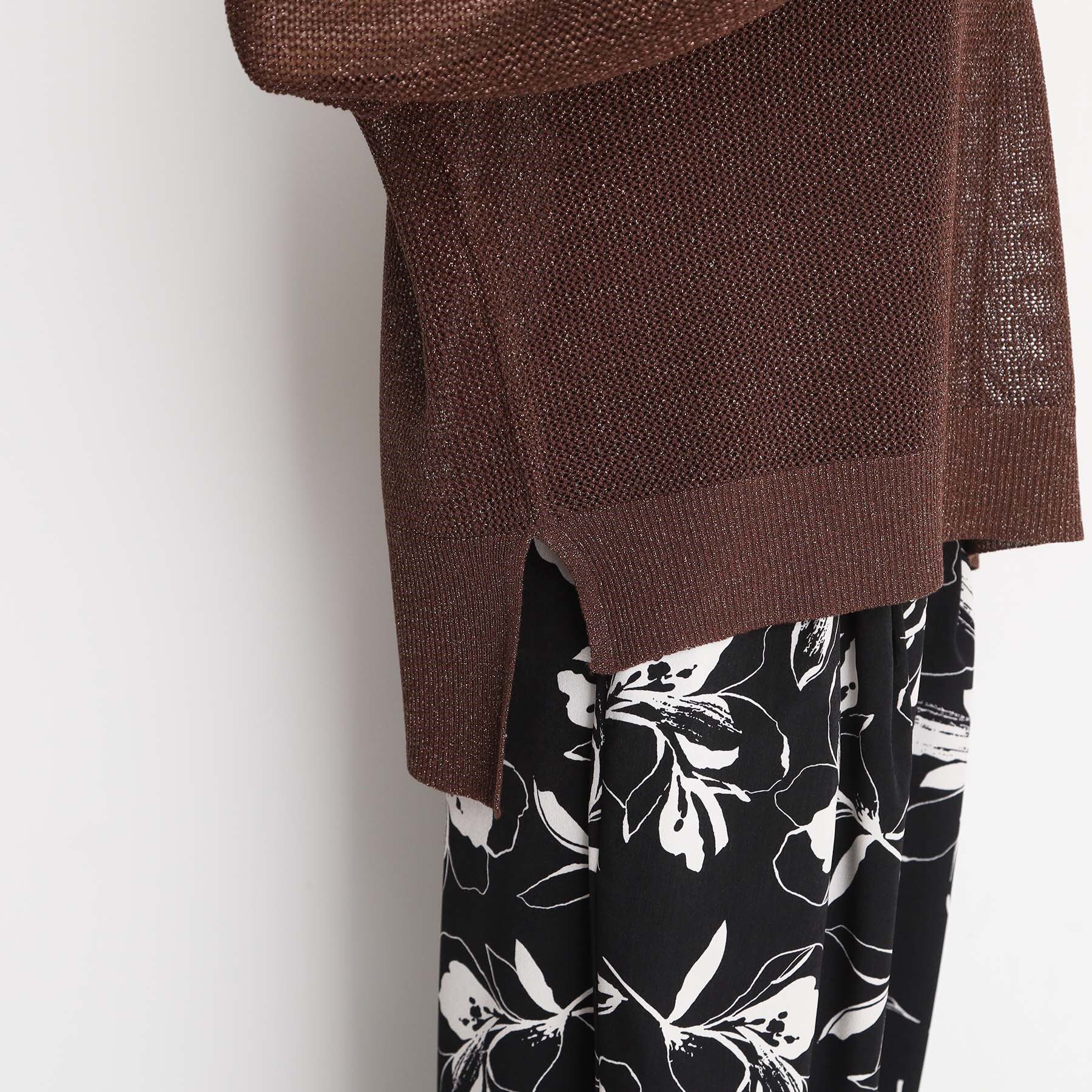 THE SHOP TK「ラメメッシュニット」|ニット・セーター|