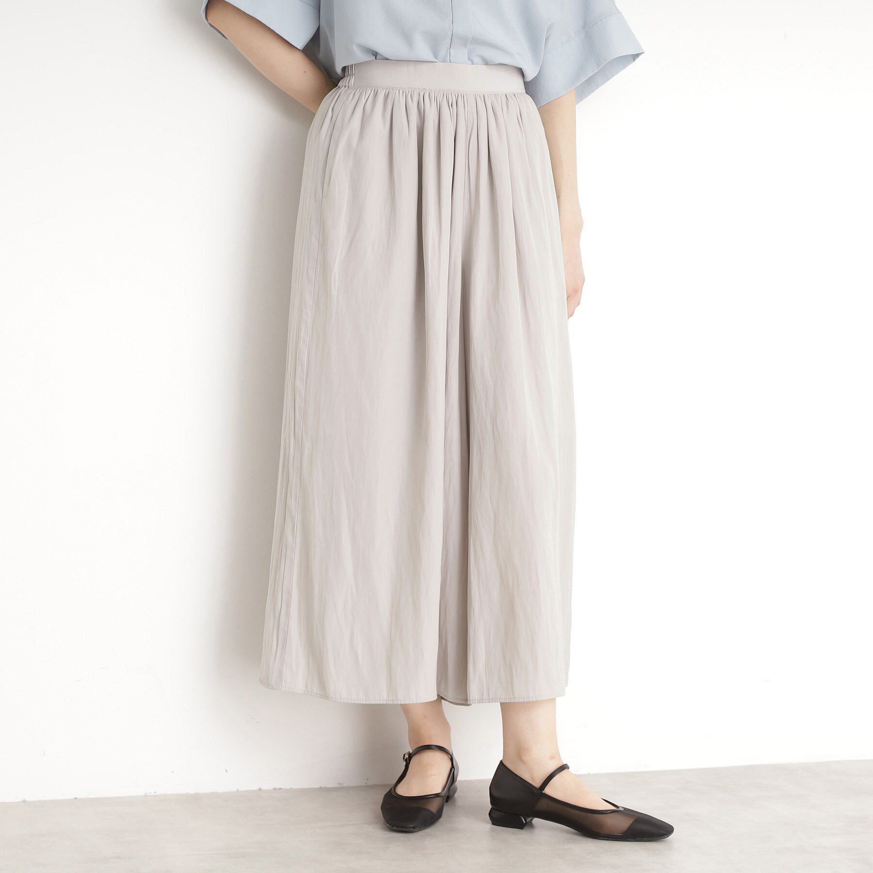 THE SHOP TK「ギャザースカーチョ【洗える/親子リンク】」|その他|グレージュ(050)