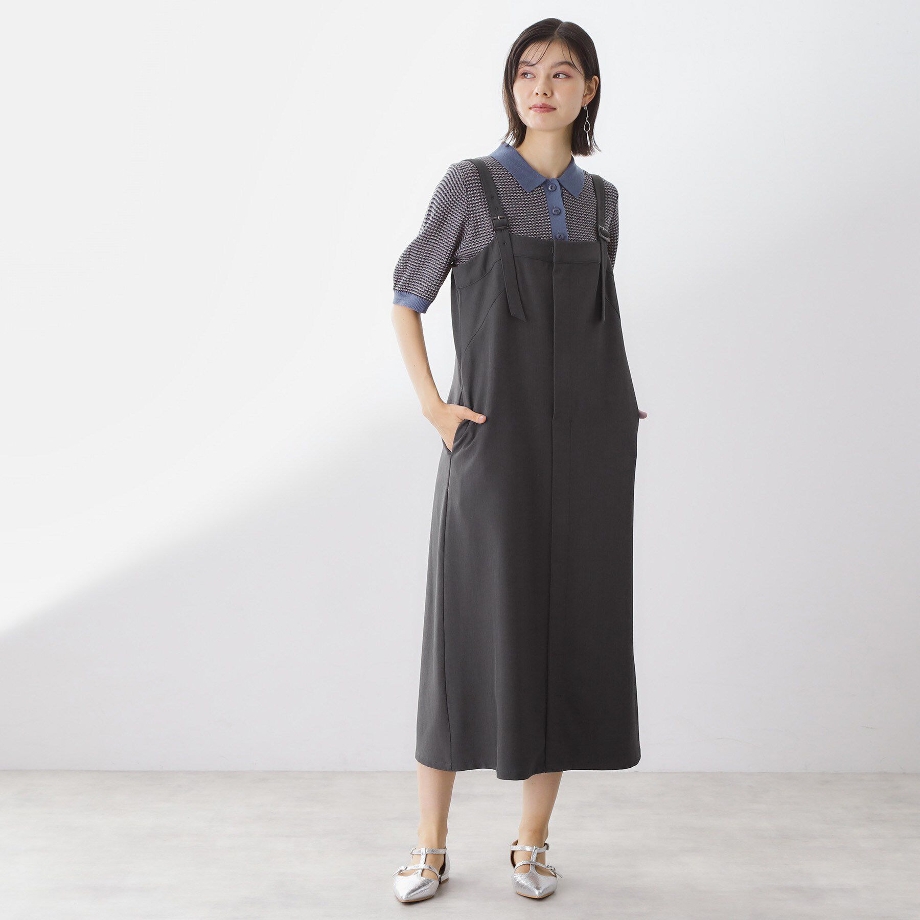 THE SHOP TK「ナローストラップジャンスカ」|ワンピース|