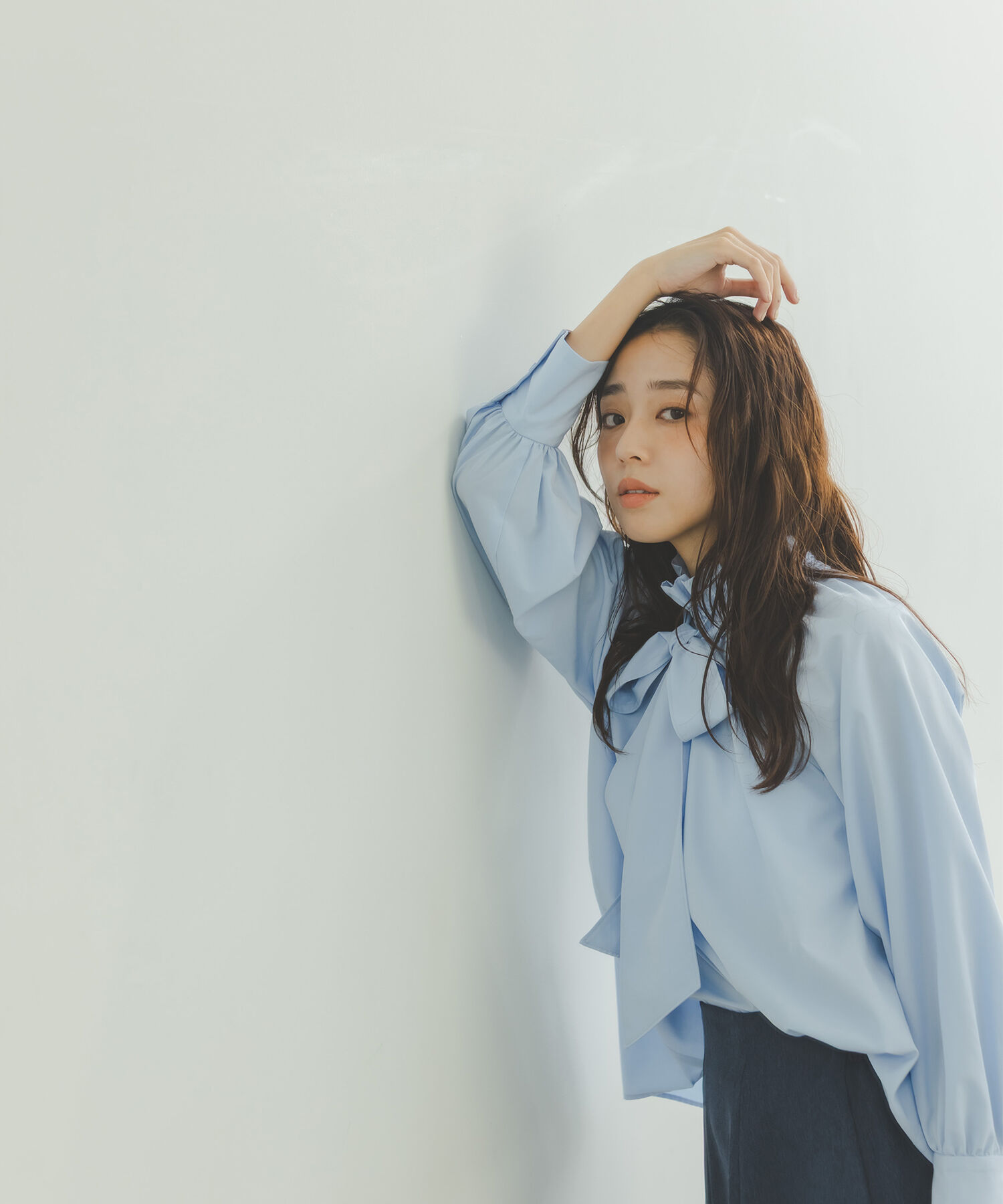  「ハイネックリボンボウブラウス」|シャツ・ブラウス|