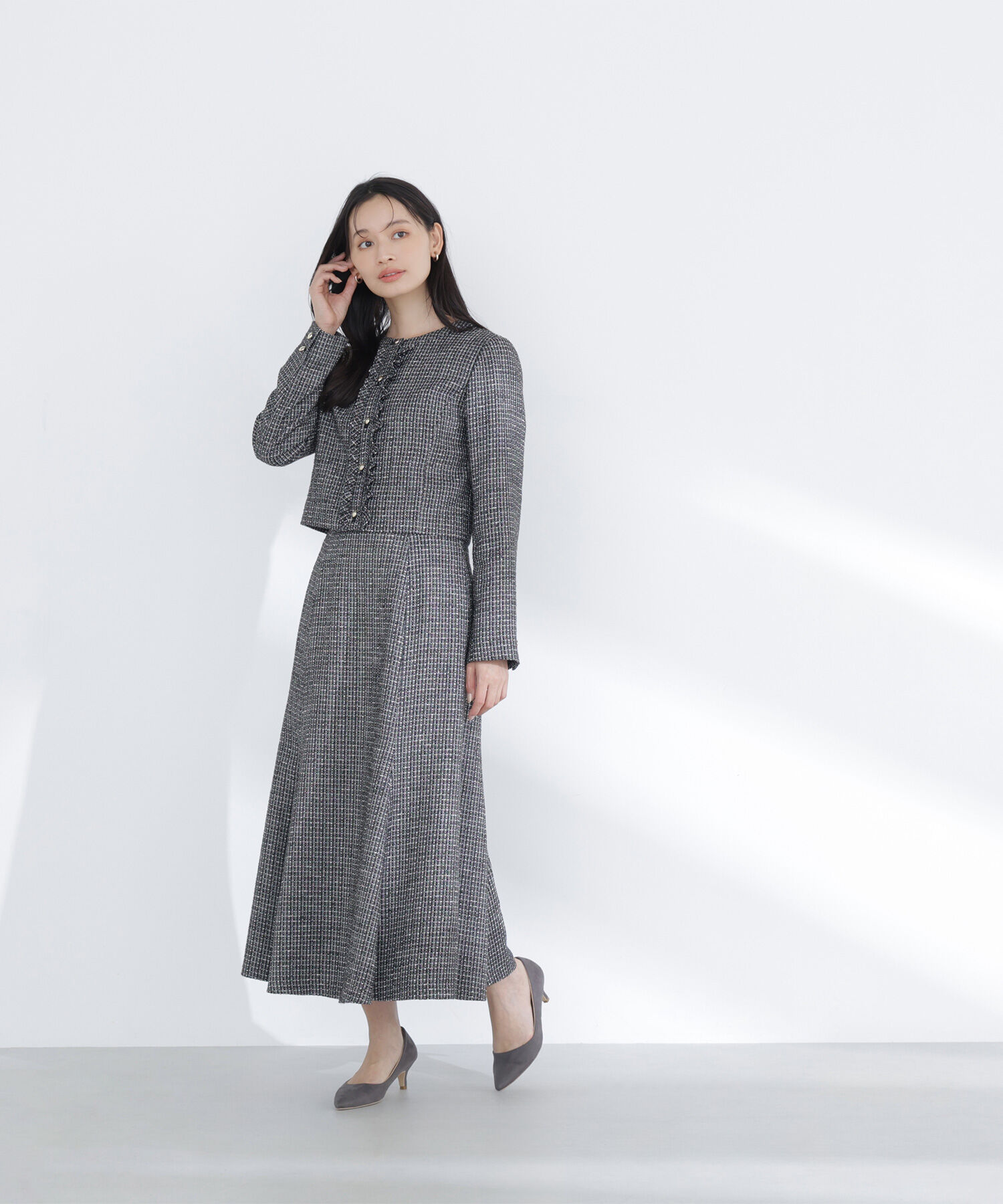  「スプリングツイード SETUP スカート」|スカート|