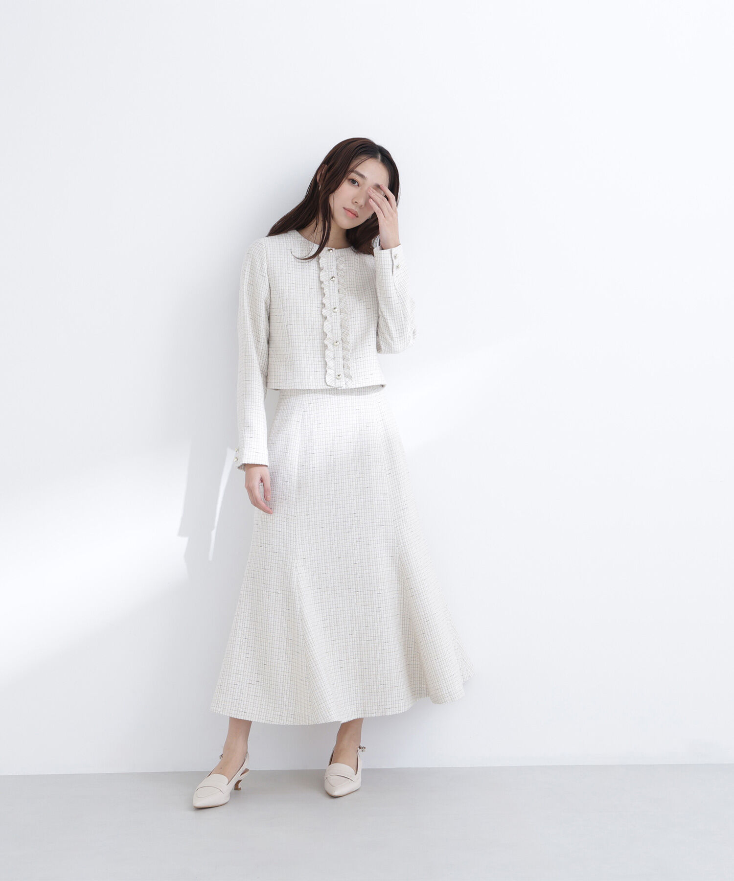  「スプリングツイード SETUP スカート」|スカート|