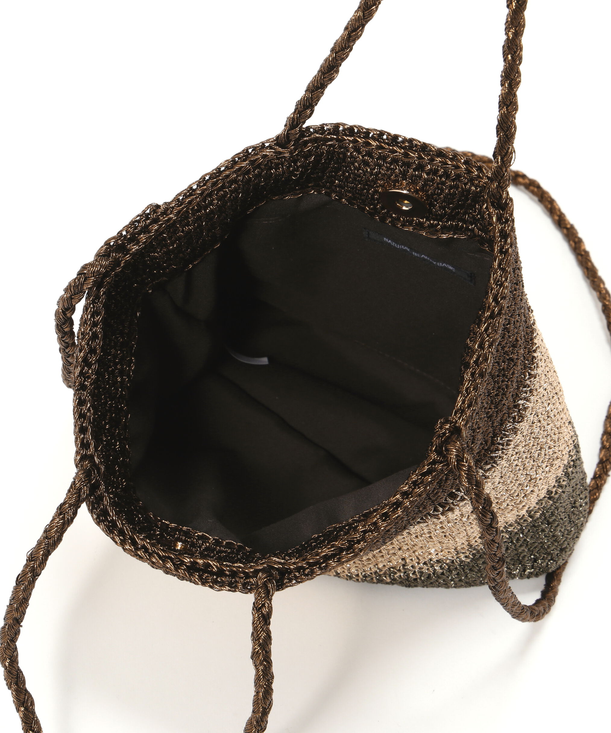  「メタリックボーダー2wayバッグ」|トートバッグ|