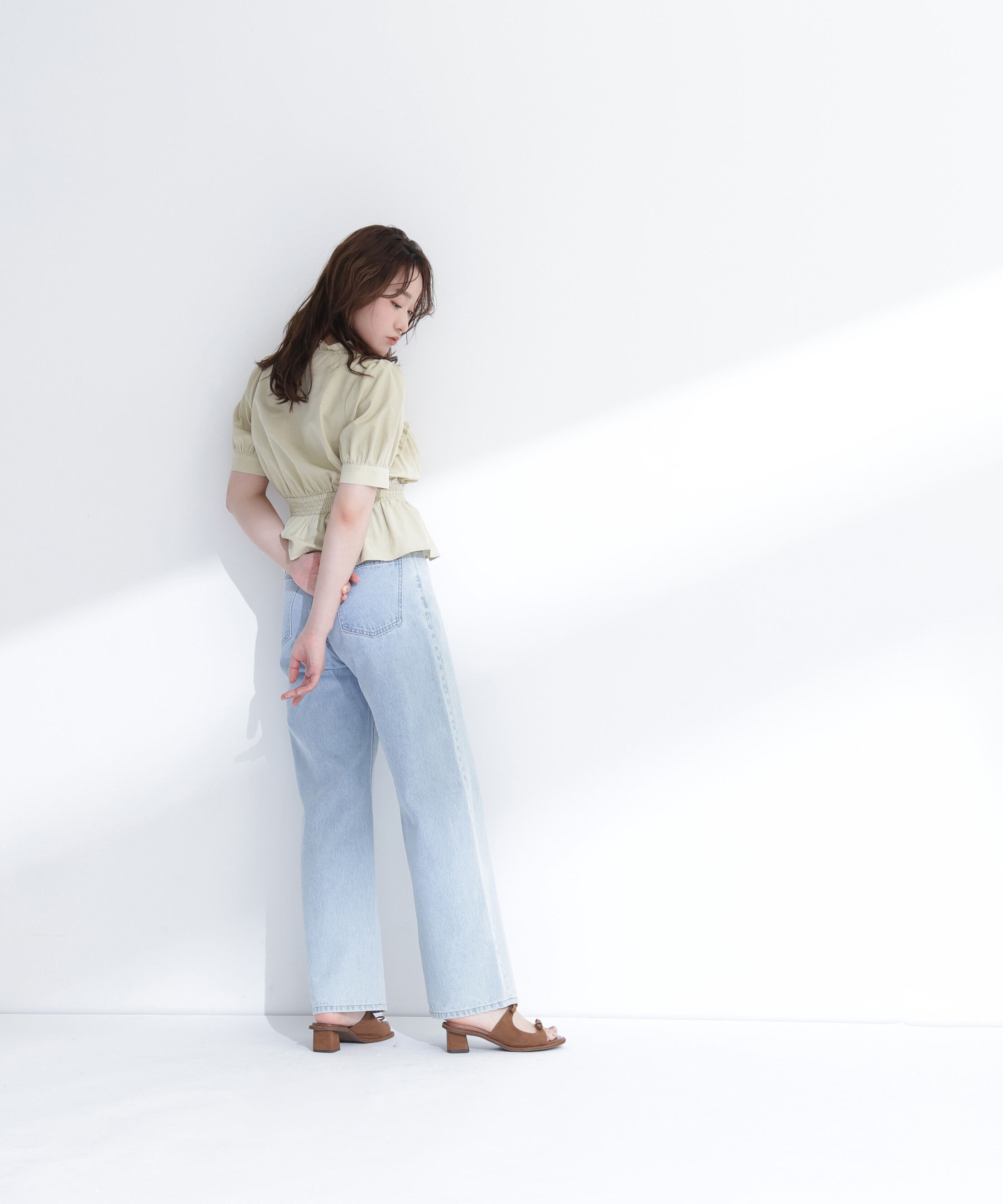  「Vネックペプラムブラウス」|シャツ・ブラウス|