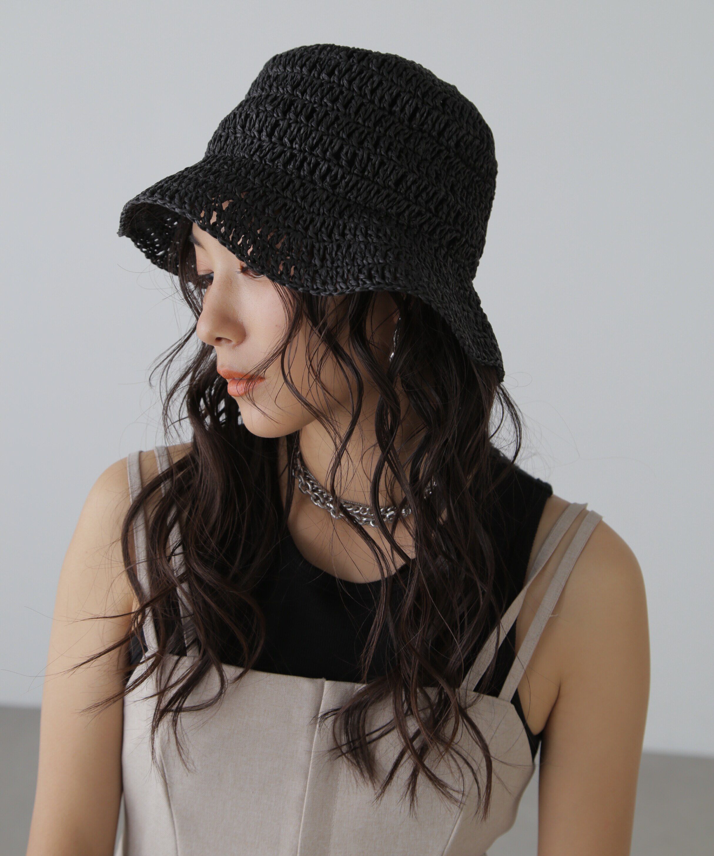  「ペーパークロシェキャペリンハット」|ソックス|