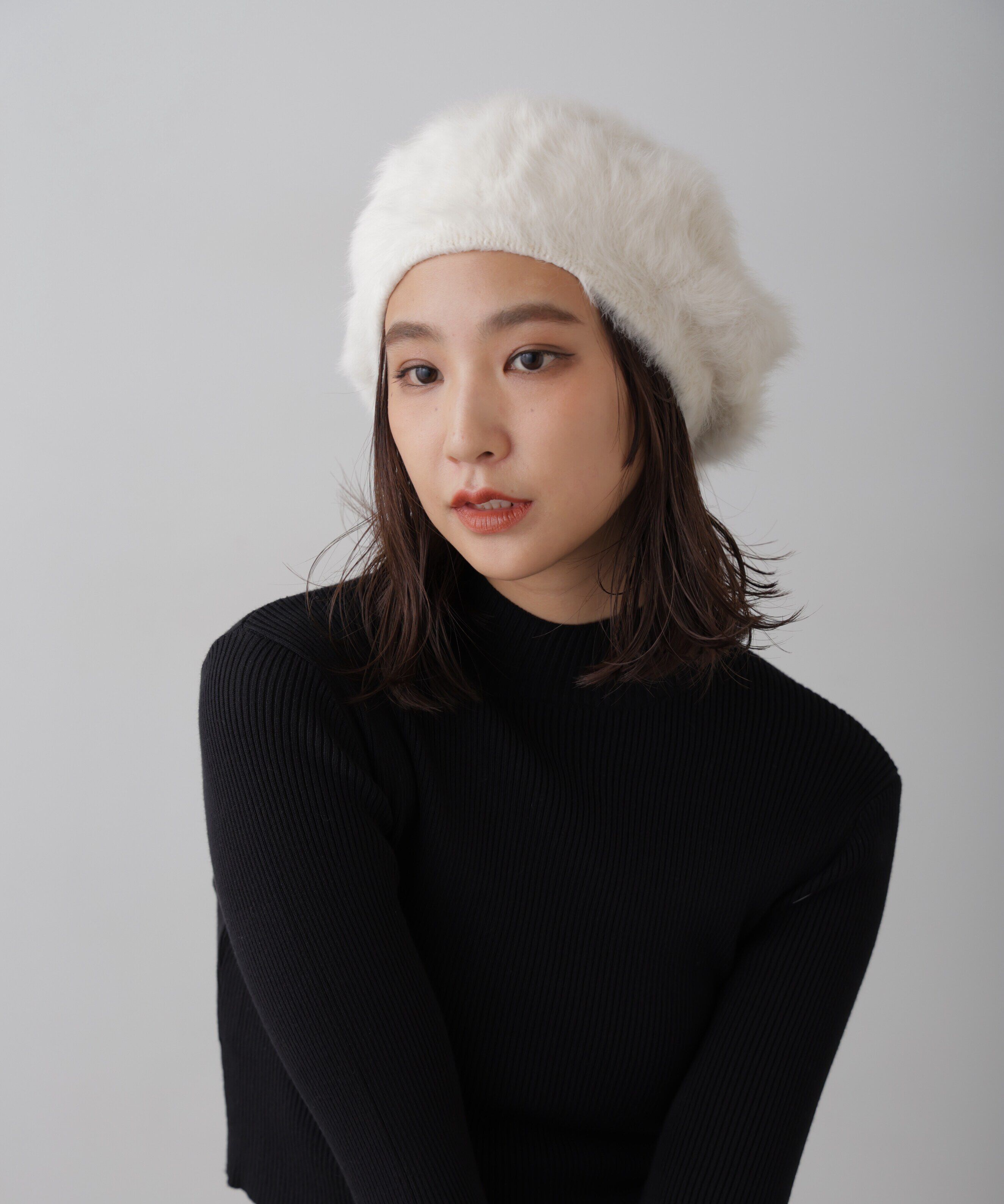  「シャギーベレー」|ソックス|ホワイト