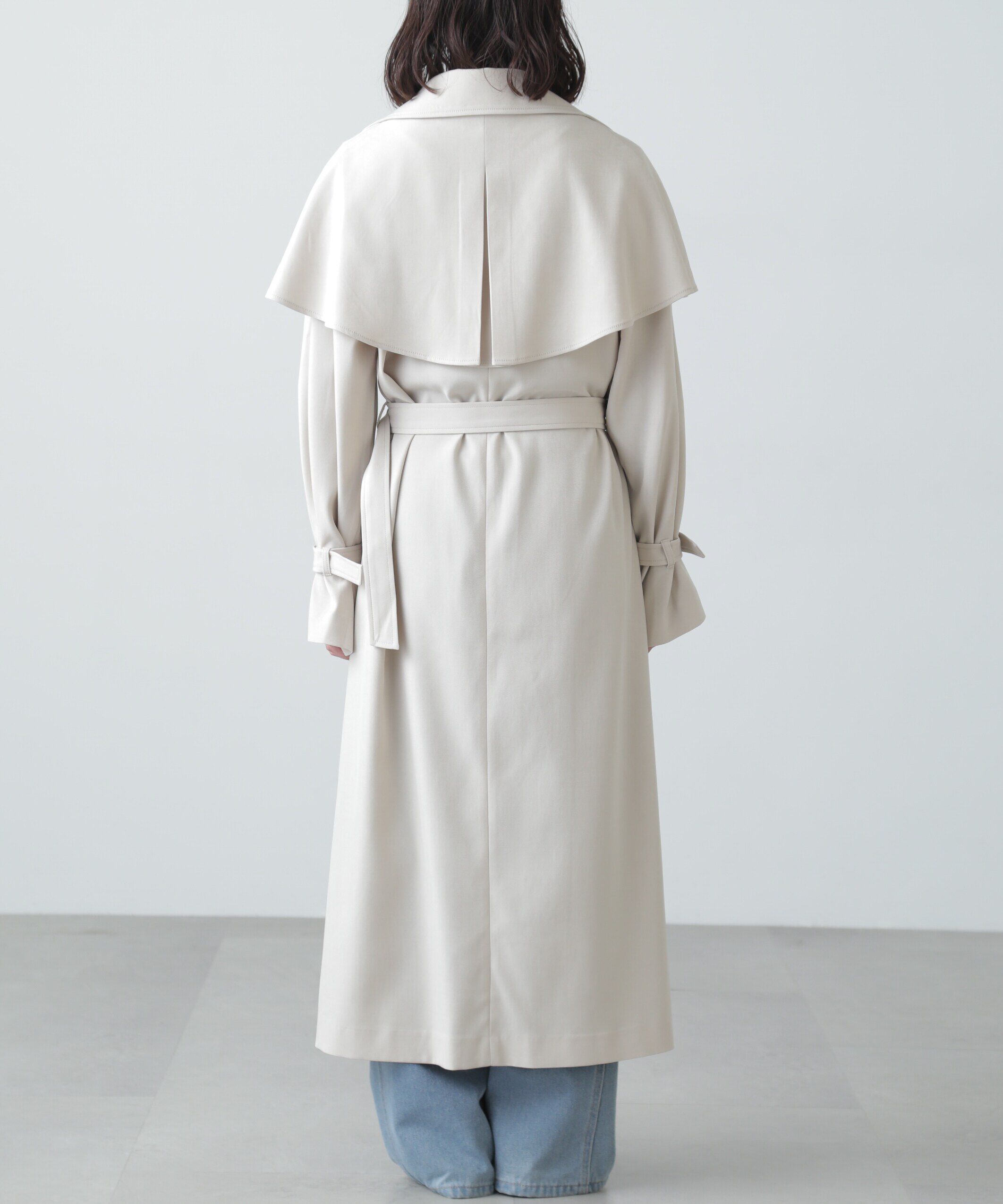  「ケープ付きロングトレンチコート」|その他|