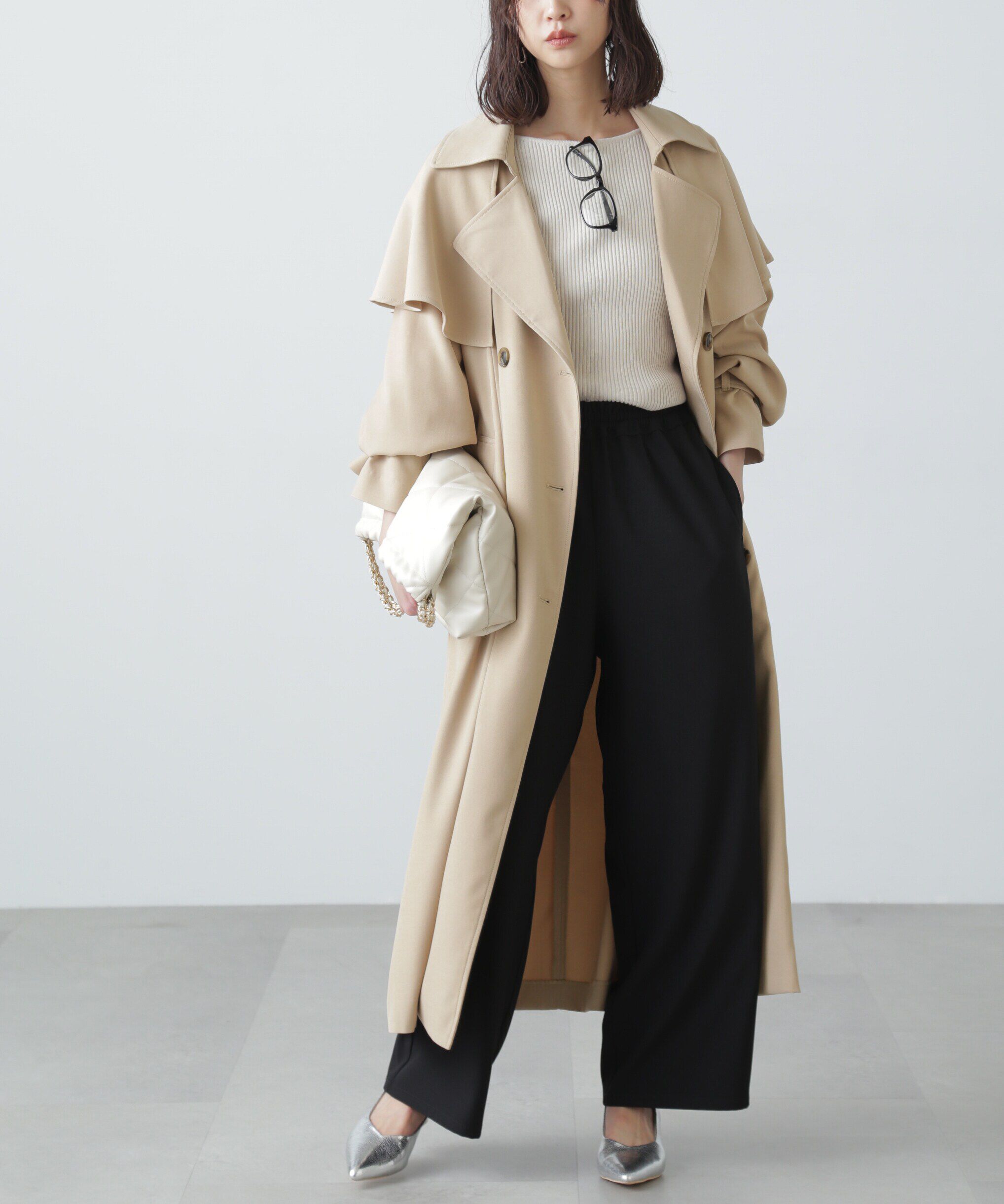  「ケープ付きロングトレンチコート」|その他|