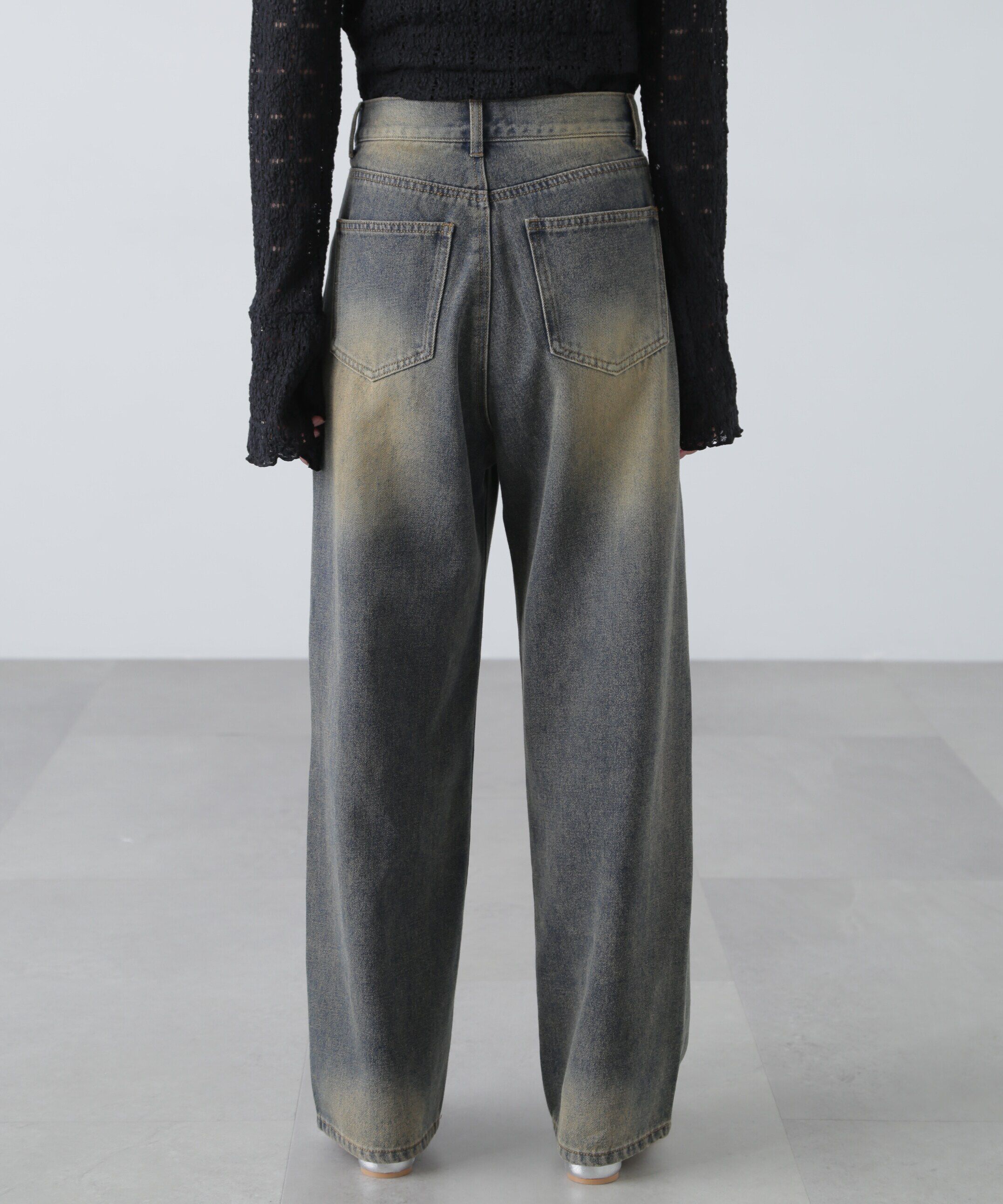  「ブラストオーバーダイワイドストレートデニムパンツ」|その他|