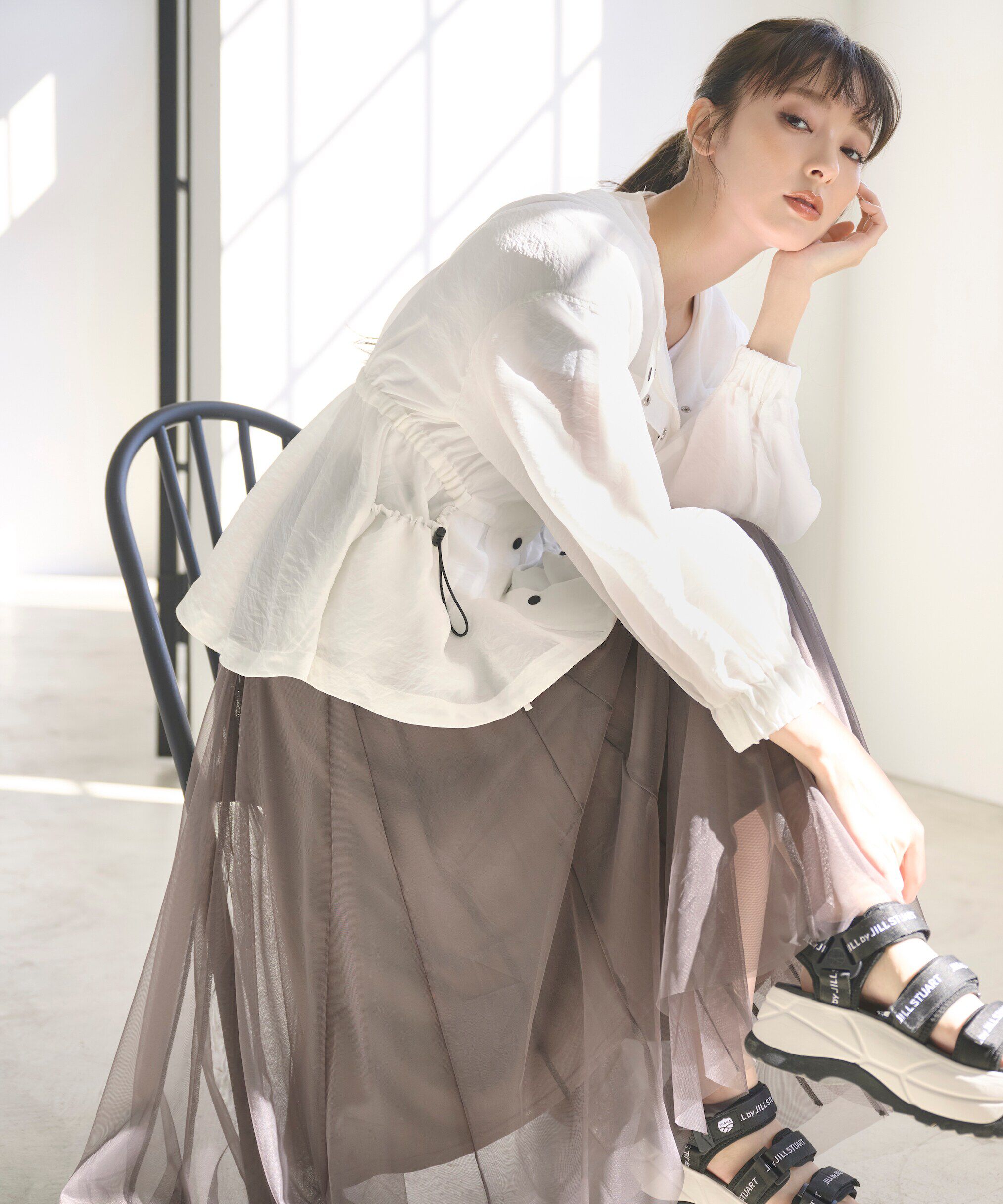  「ナイロンシアーブルゾン」|その他|ホワイト