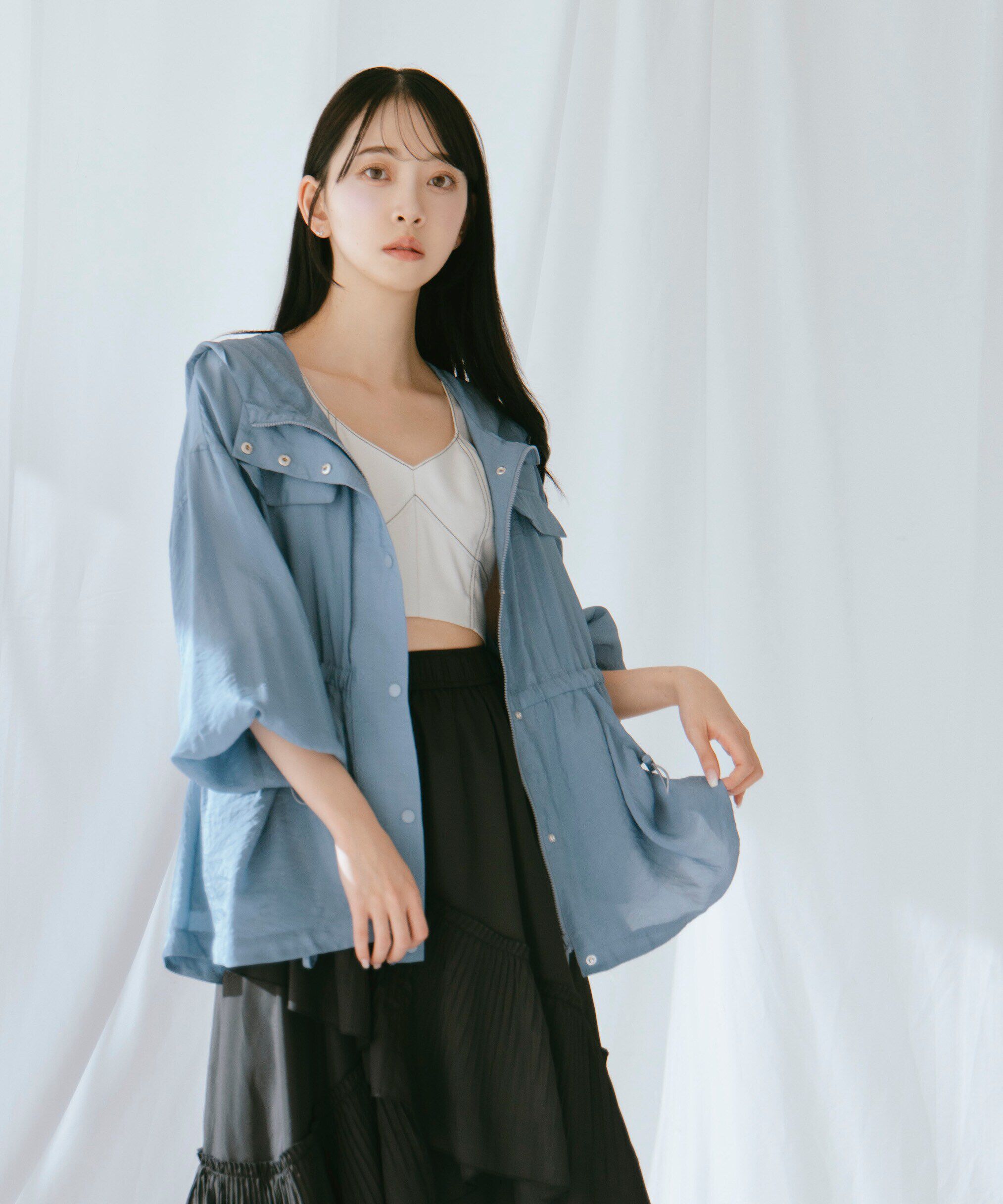  「ナイロンシアーブルゾン」|その他|ブルー