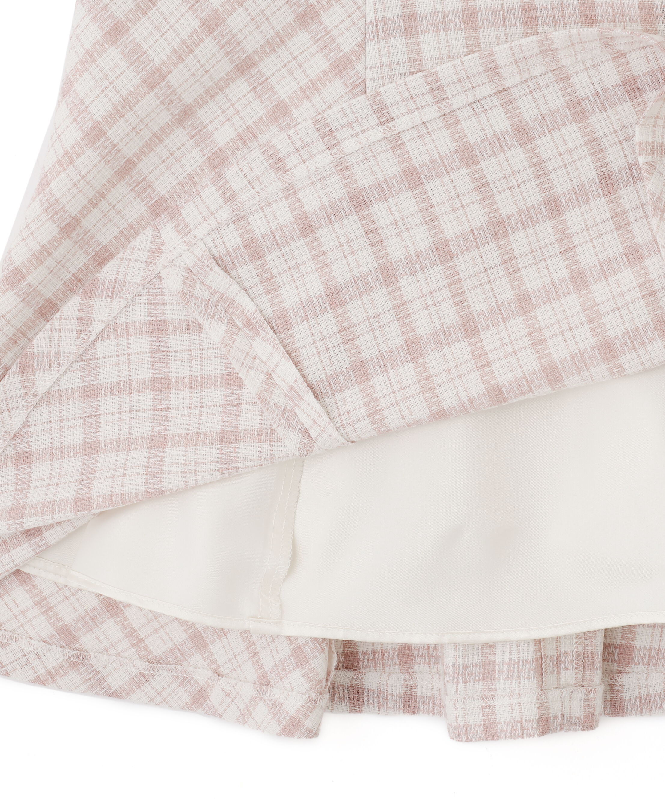  「チェックドッキングミニワンピース」|ワンピース|