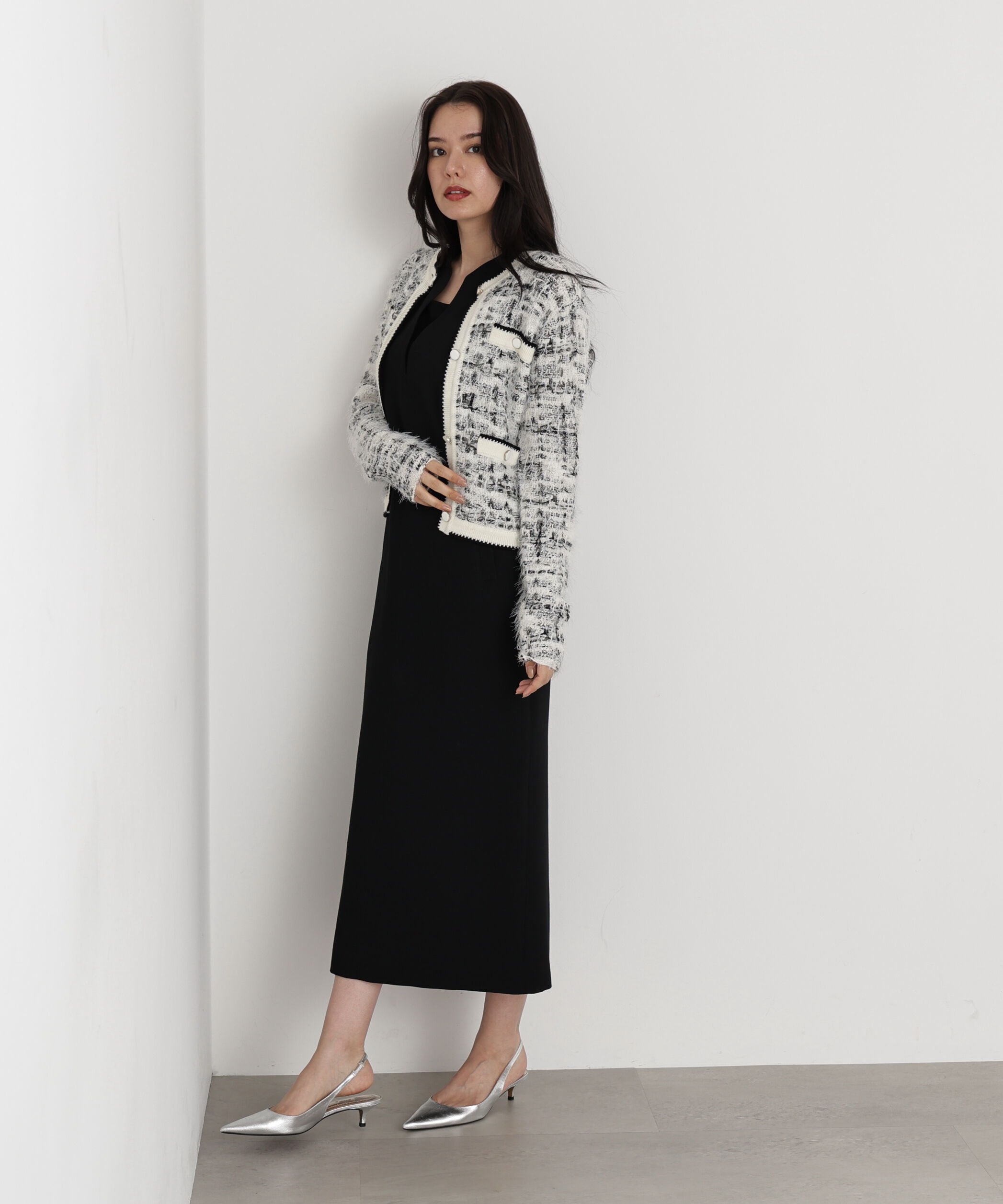  「◆フェザーヤーンツイードニットジャケット」|その他|