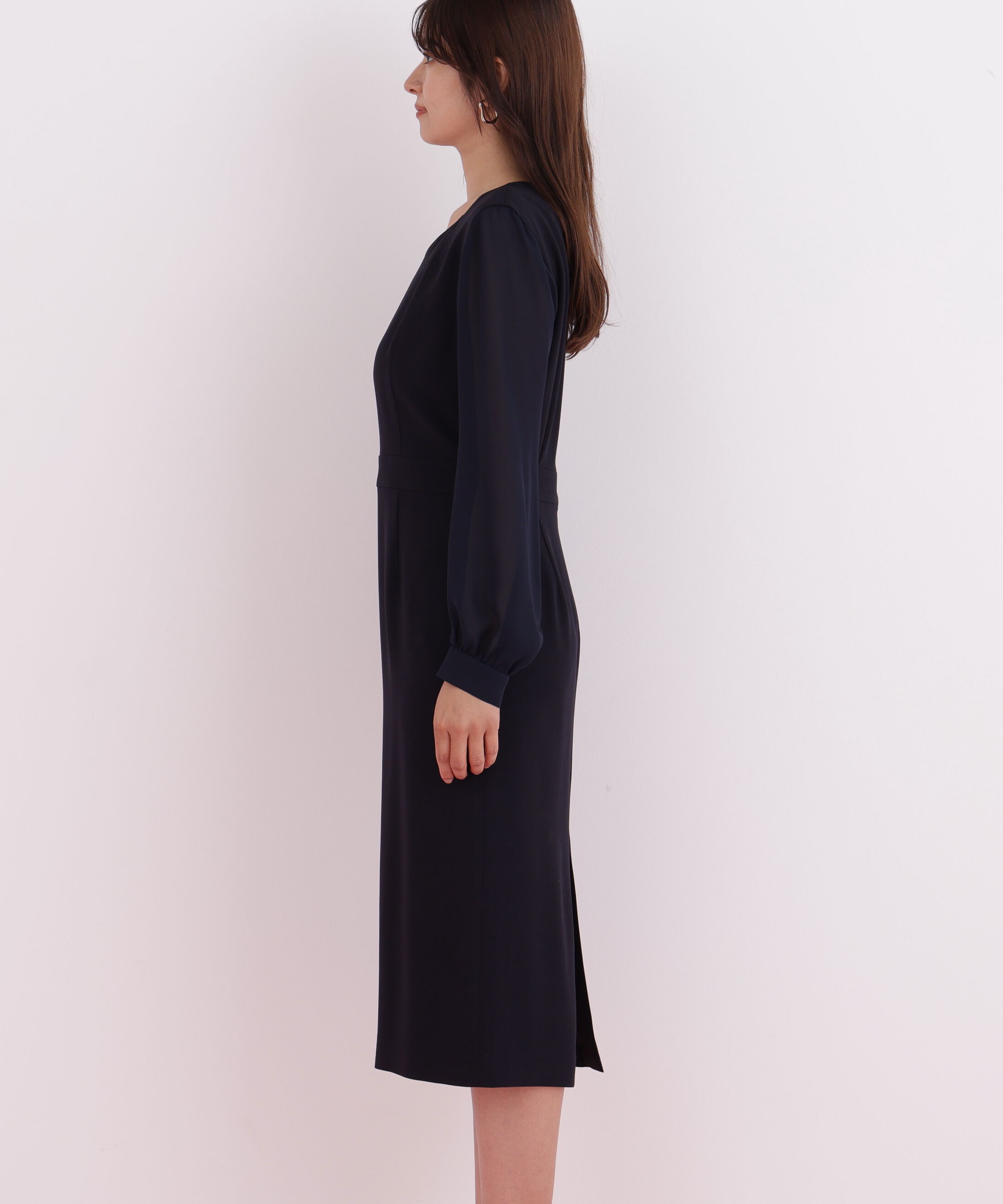  「ダイヤモンドネックコンビワンピース」|ワンピース|